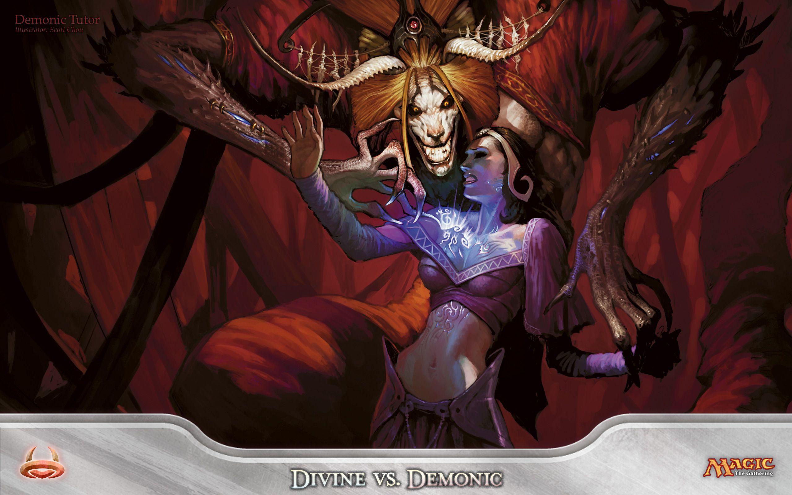 2560x1600 fantasy girl, belly, Magic: The Gathering, Liliana Vess, fantasy art, creature, demonx1600 Wallpaper