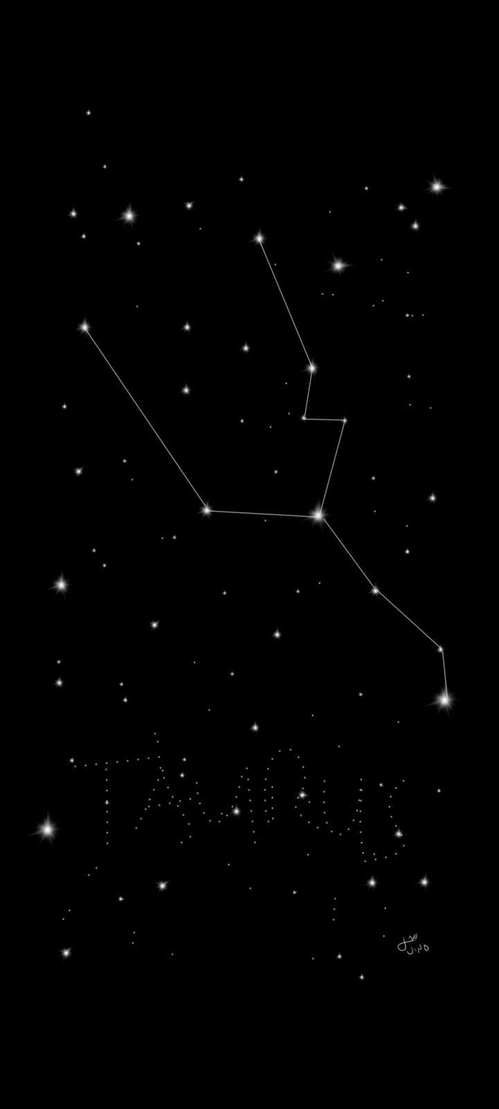 720x1600 Taurus wallpaper. Taurus wallpaper, Taurus star constellation, Taurus constellation