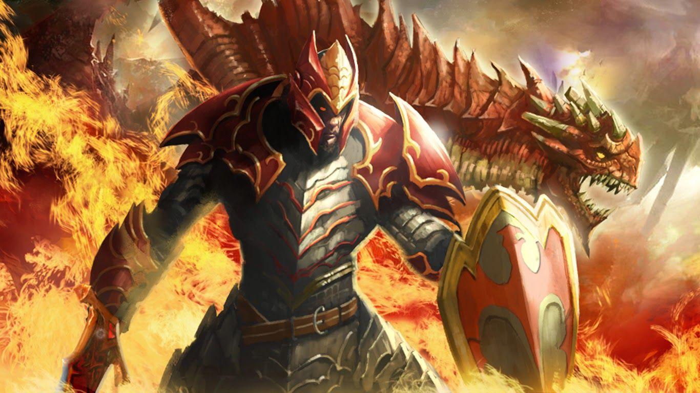 1366x768 Davion Dragon Knight Dota 2 Hero Wallpaper