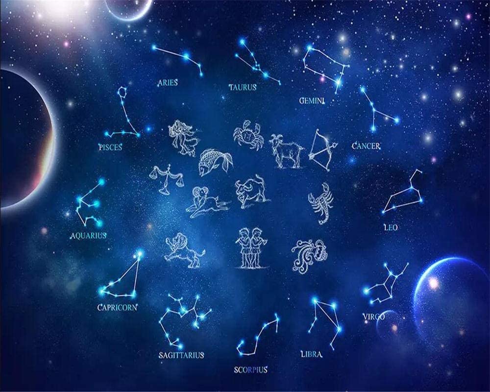 1000x800 Wallpaper Colorful Starry Constellation Children's Room Background Wall Mural Living Room Bedroom 3D Wallpaper 250X170Cm