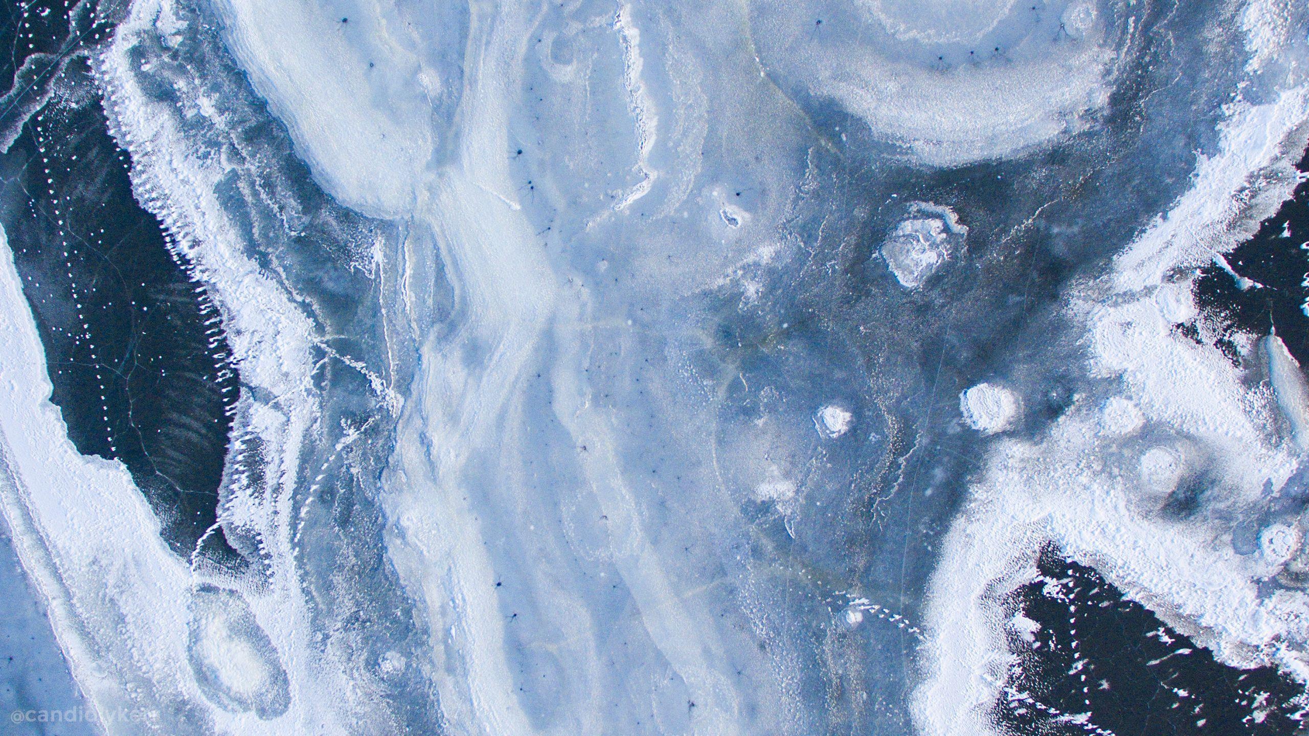 2560x1440 Marble Blue Aesthetic Laptop Wallpaper