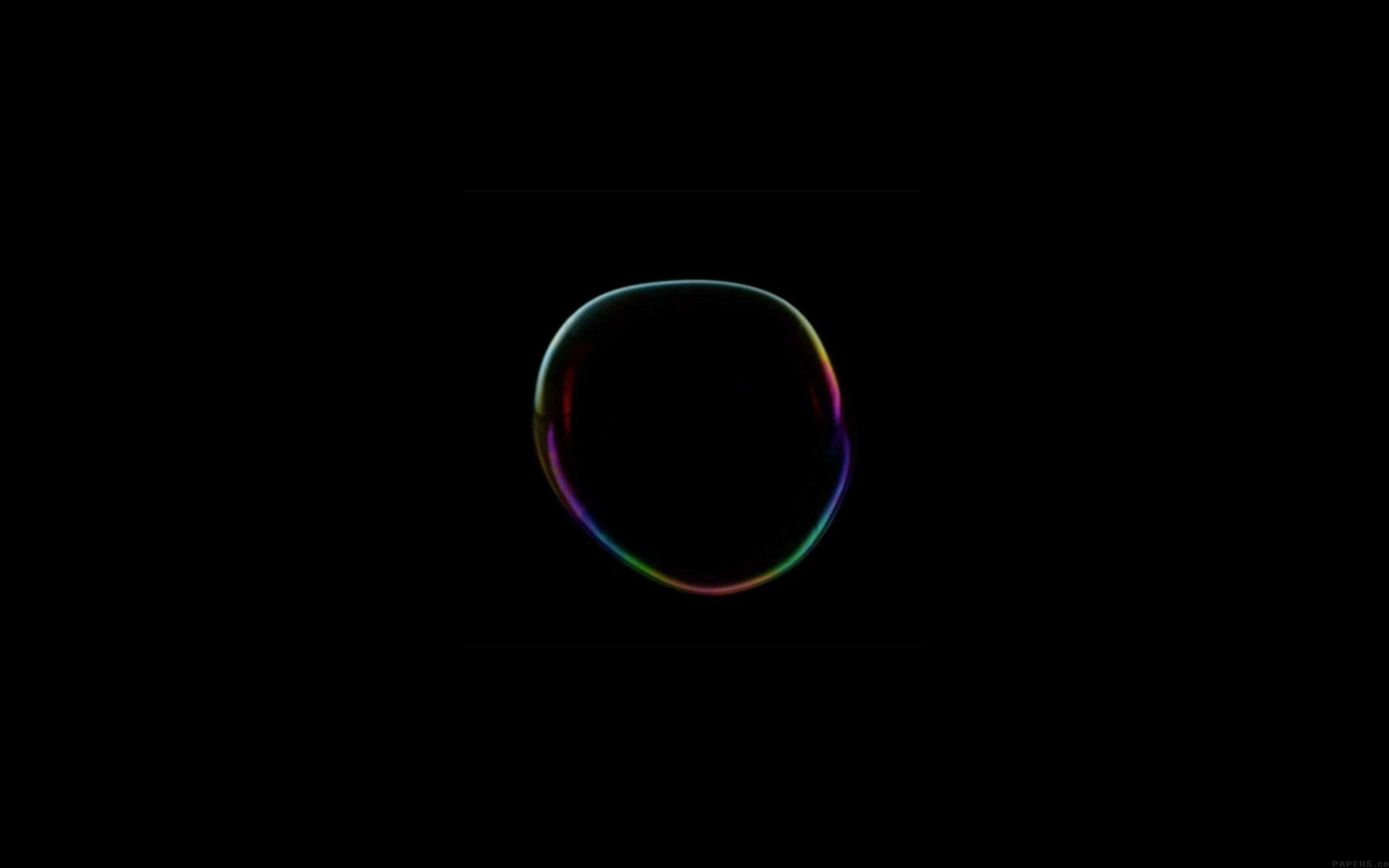 2880x1800 Download 2880x1800 Apple MacBook Art Bubble Dark Background Wallpaper