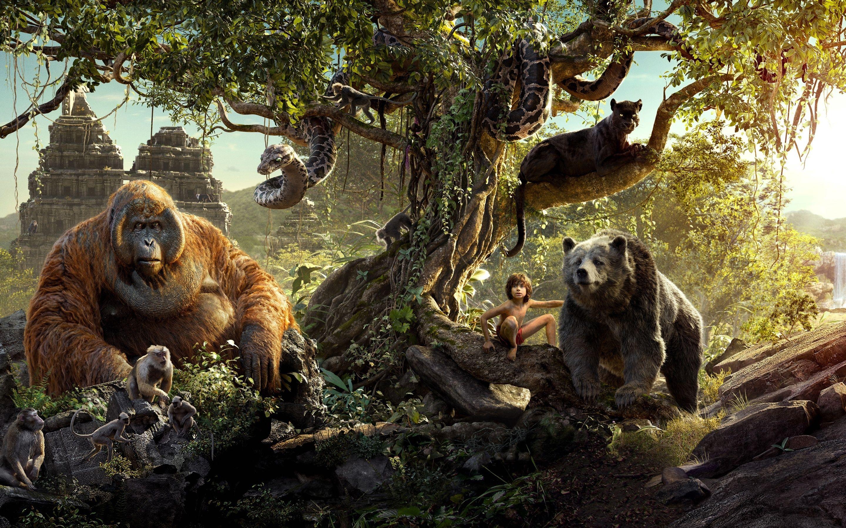2880x1800 The Jungle Book Animals Wallpaper