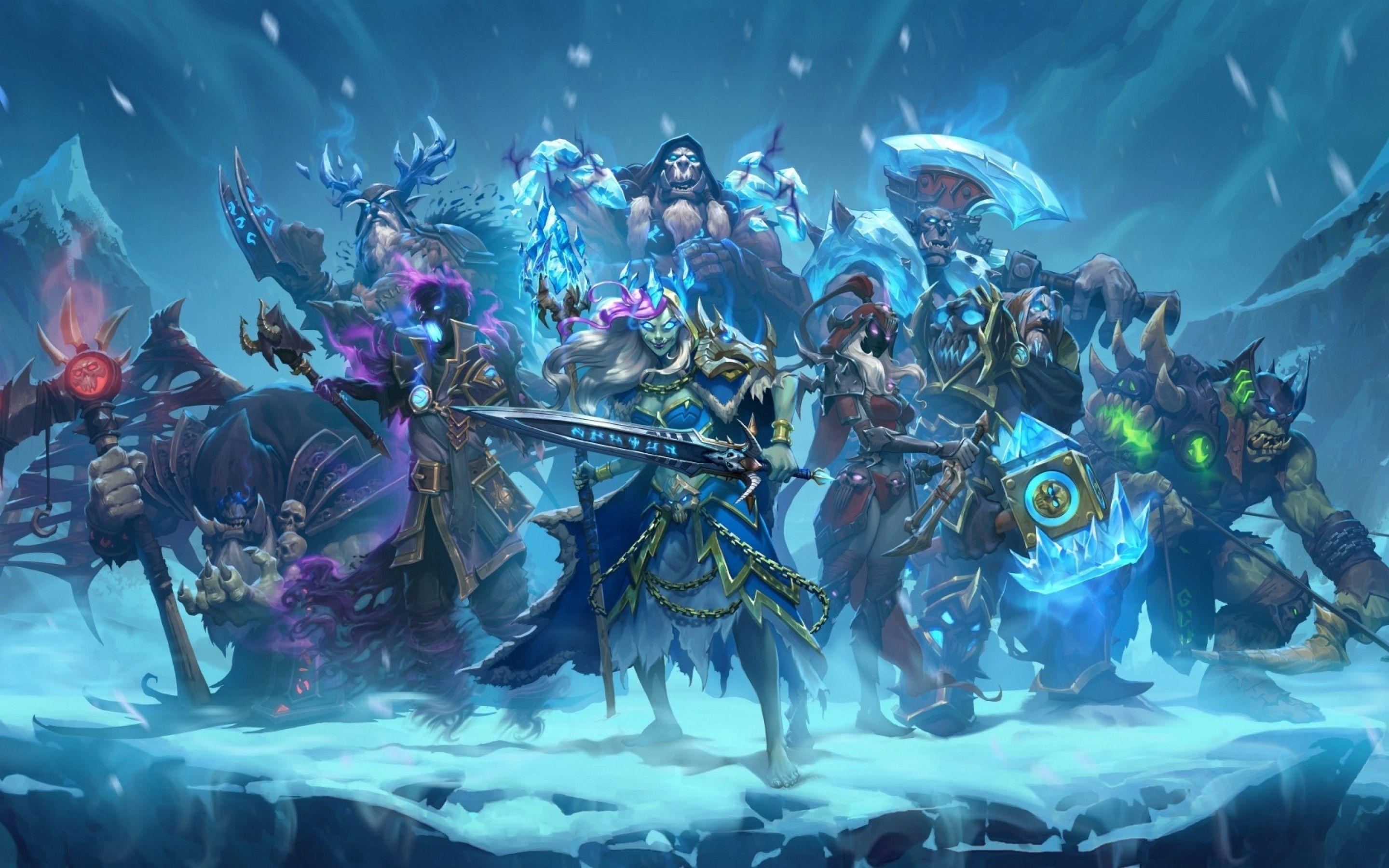 2880x1800 Download 2880x1800 Hearthstone: Heroes Of Warcraft, All Heroes, Artwork Wallpaper for MacBook Pro 15 inch
