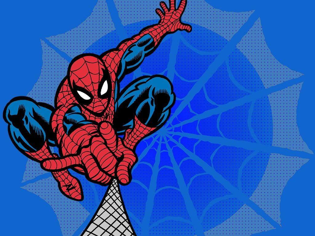 1024x768 Free Download Blue Background Spiderman Cute Cartoon Wallpaper [1024x768] For Your Desktop, Mobile & Tablet. Explore Spiderman Wallpaper. Spider Wallpaper, The Amazing Spider Man Wallpaper, Spider Man Wallpaper For Your Room
