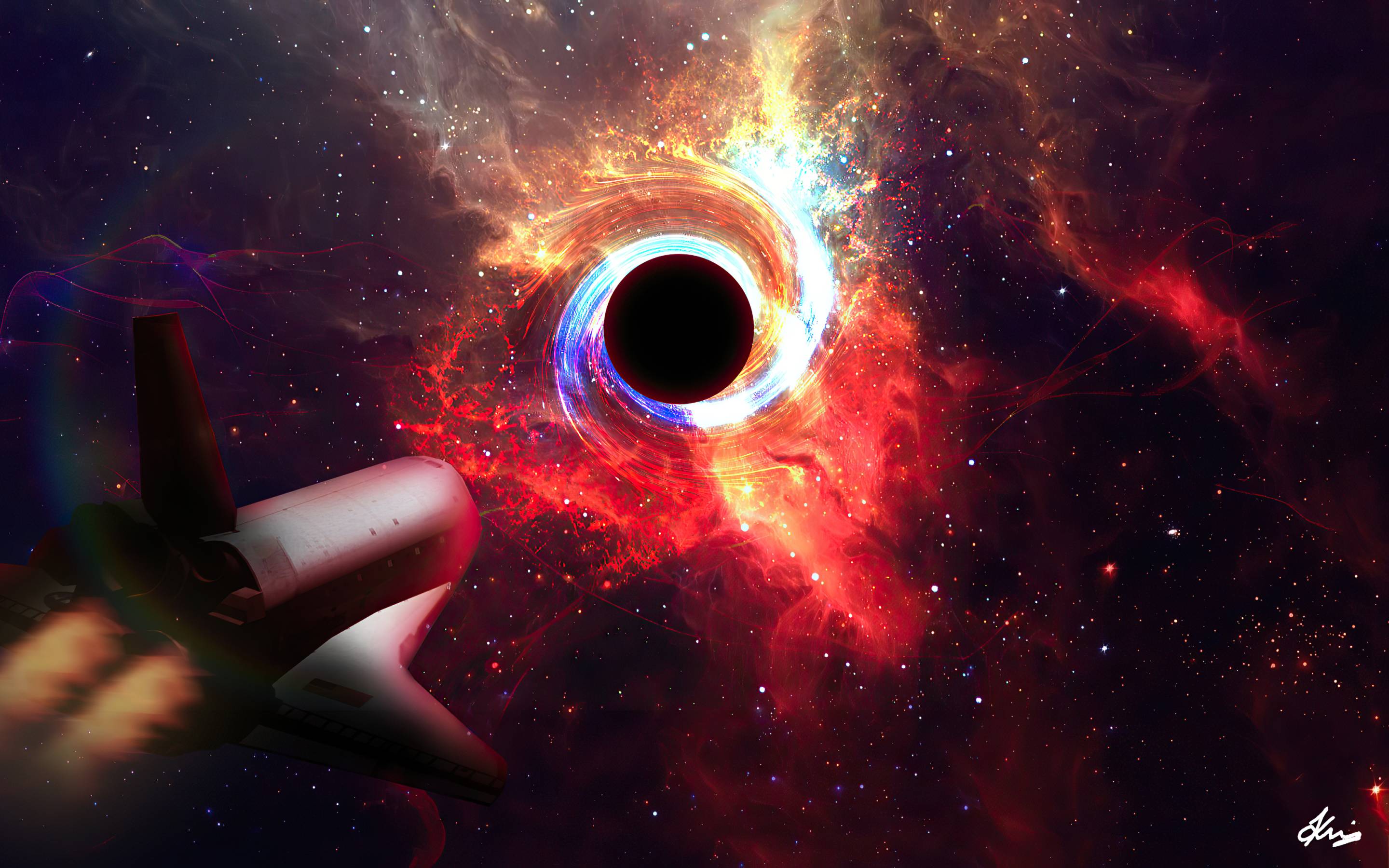 2880x1800 Black Hole Gravity 4K Macbook Pro Retina Wallpaper, HD Space 4K Wallpaper, Image, Photo and Background