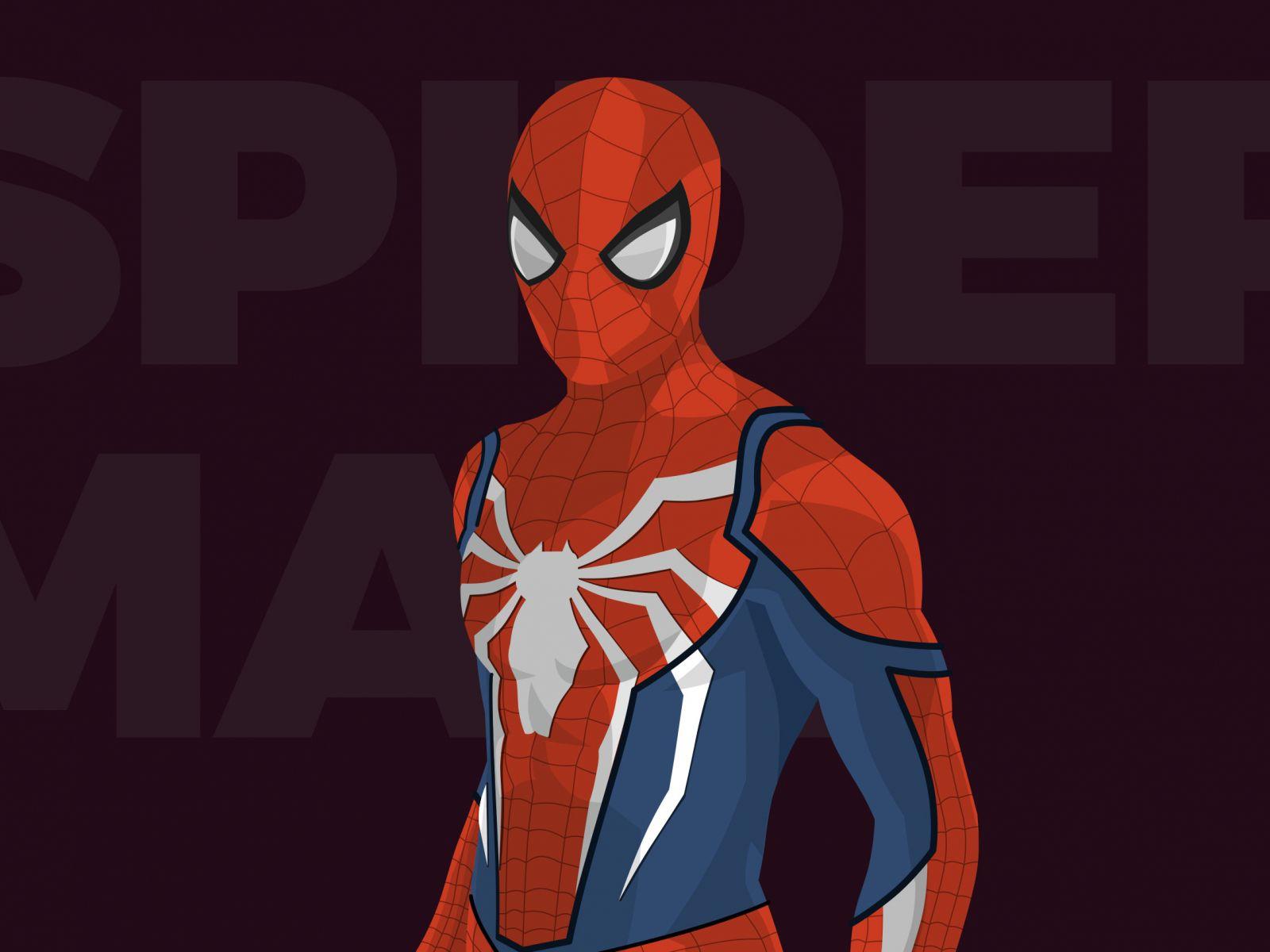 1600x1200 Download 1600x1200 Wallpaper Spider Man, Minimal, Artwork, Standard 4: Fullscreen, 1600x1200 HD Image, Background, 269