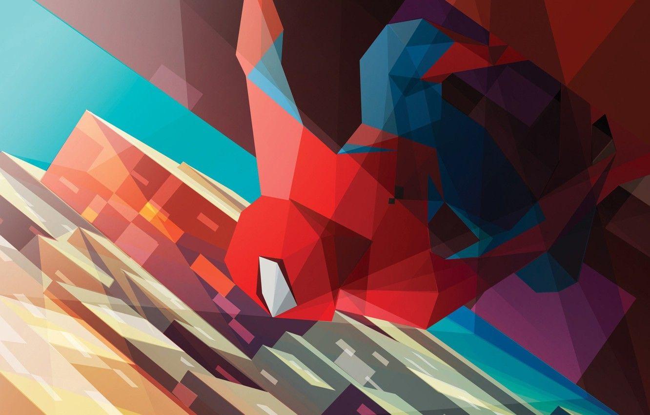 1332x850 Wallpaper Minimalism, Spider Man, Spider Man Image For Desktop, Section минимализм