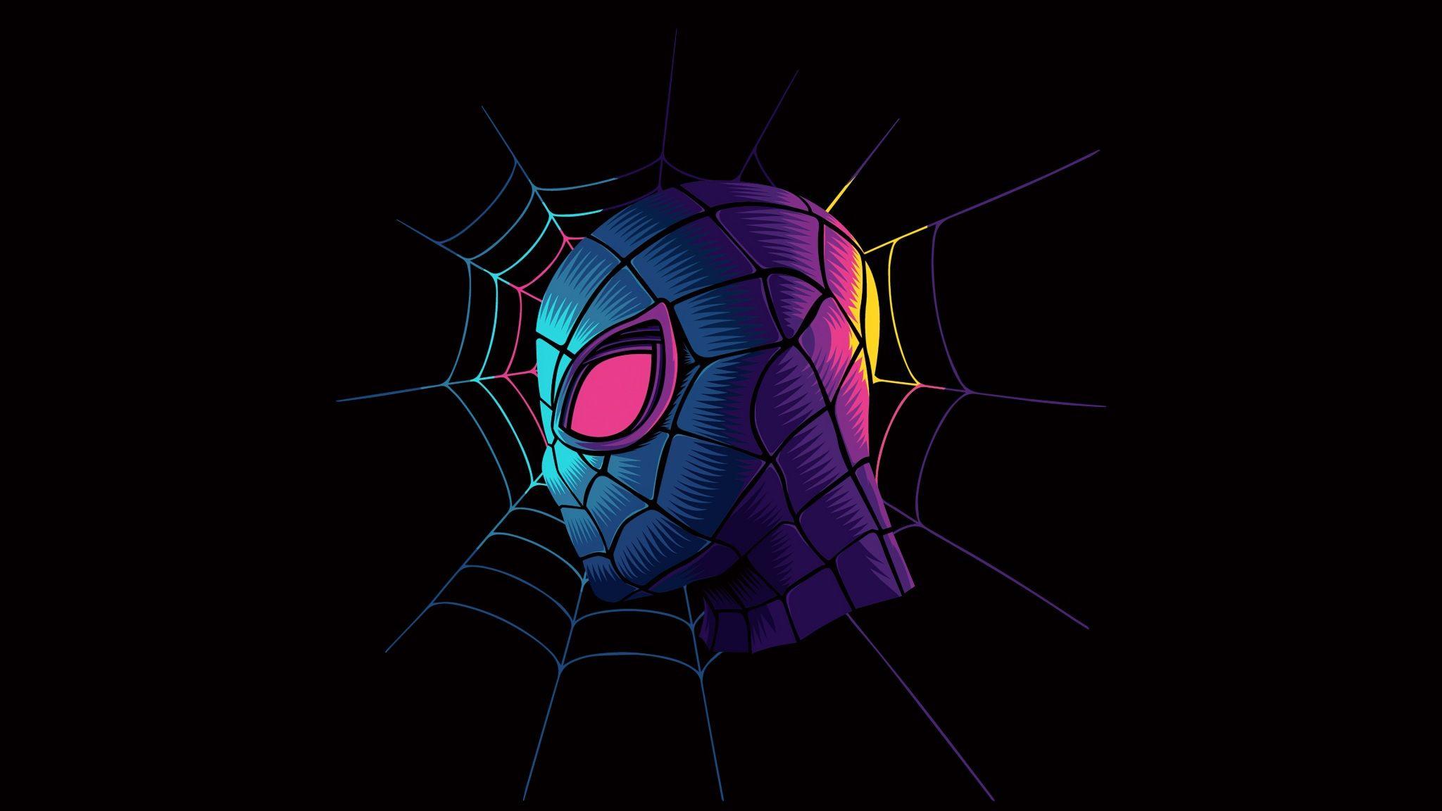 2048x1152 Wallpaper 4k Spiderman Minimalist artwork Spiderman Minimalist wallpaper HD 4k