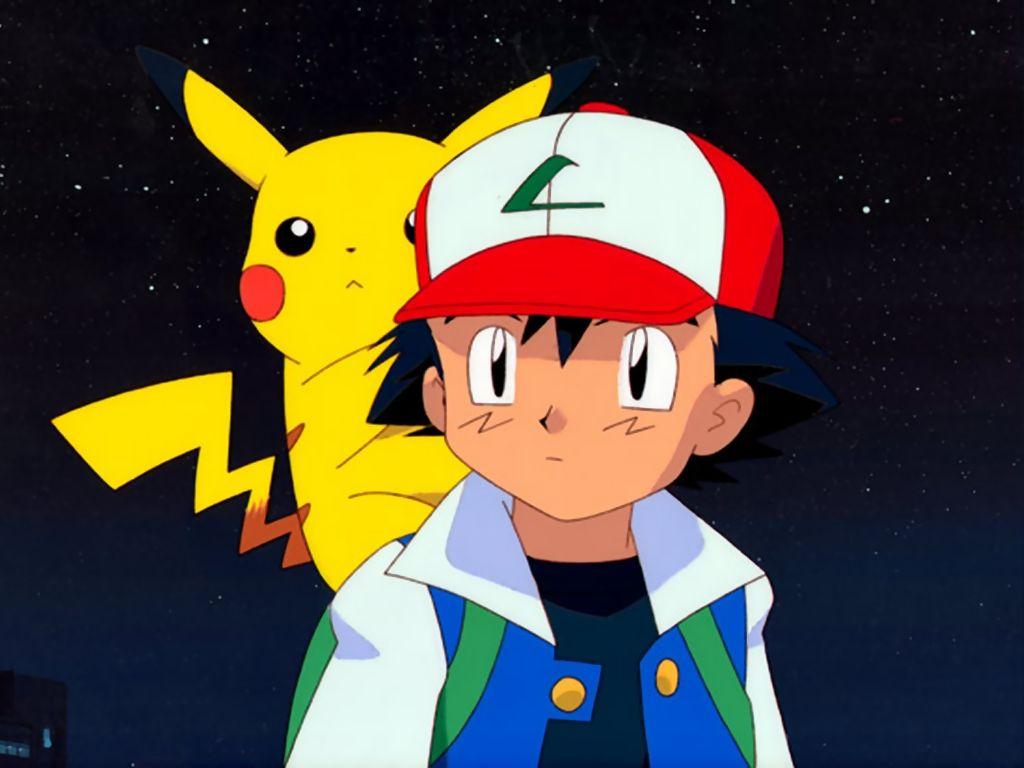 1024x768 Ash and Pikachu Wallpaper