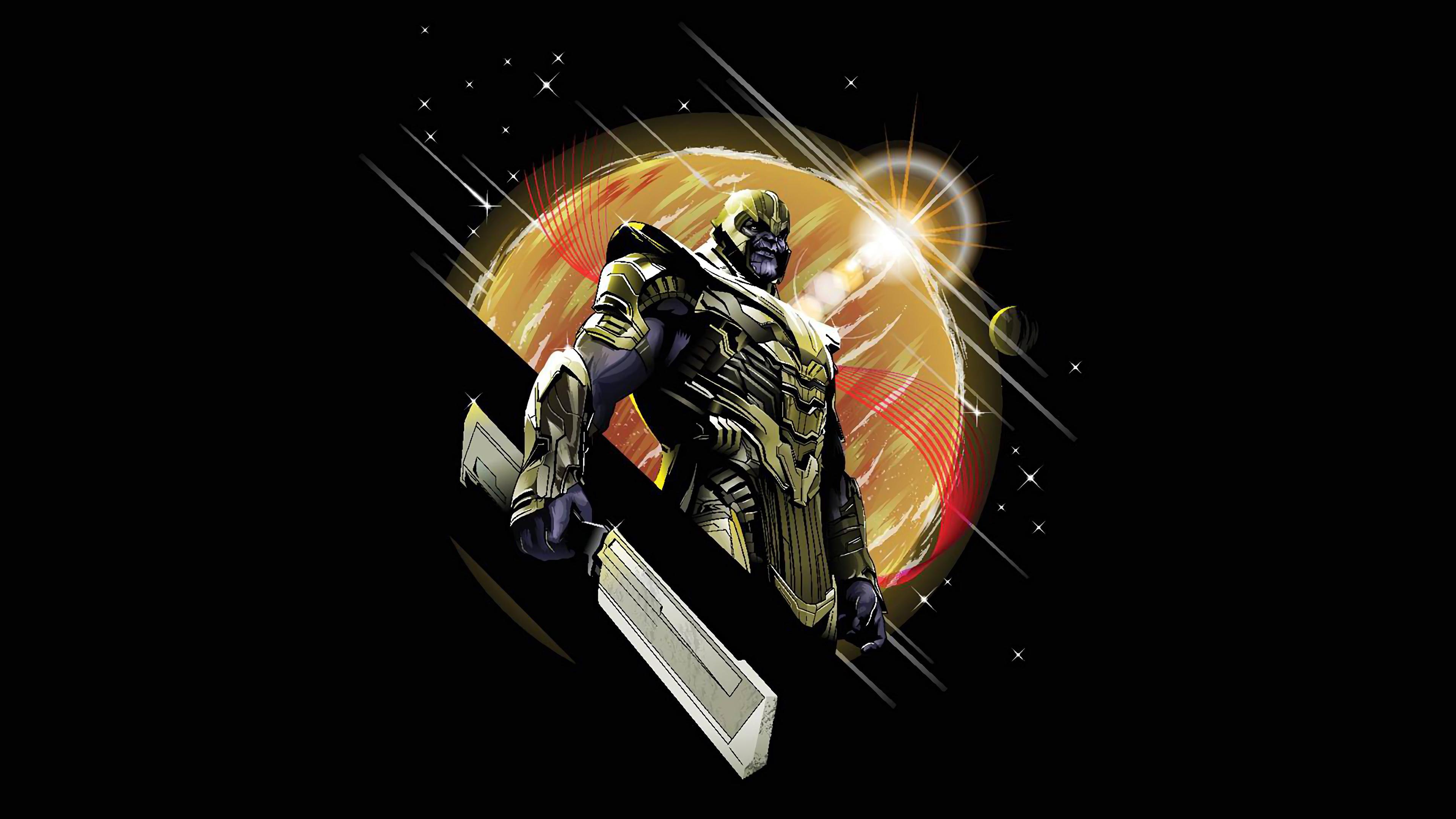 3840x2160 Endgame Thanos Minimal Wallpaper, HD