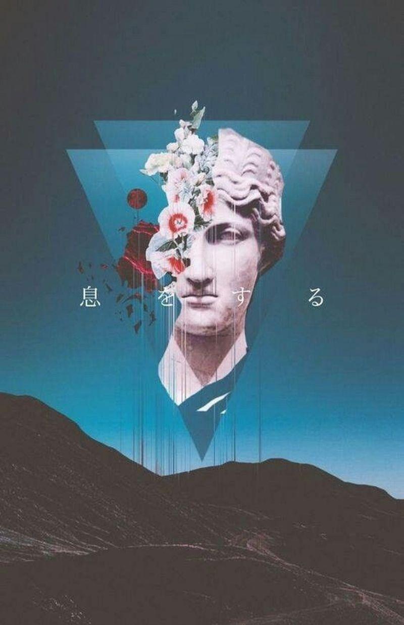 800x1238 Tumblr Hintergrundbild für Ihr Handy: Raum, Wörter, Kunst. Vaporwave wallpaper, Vaporwave art, Aesthetic art