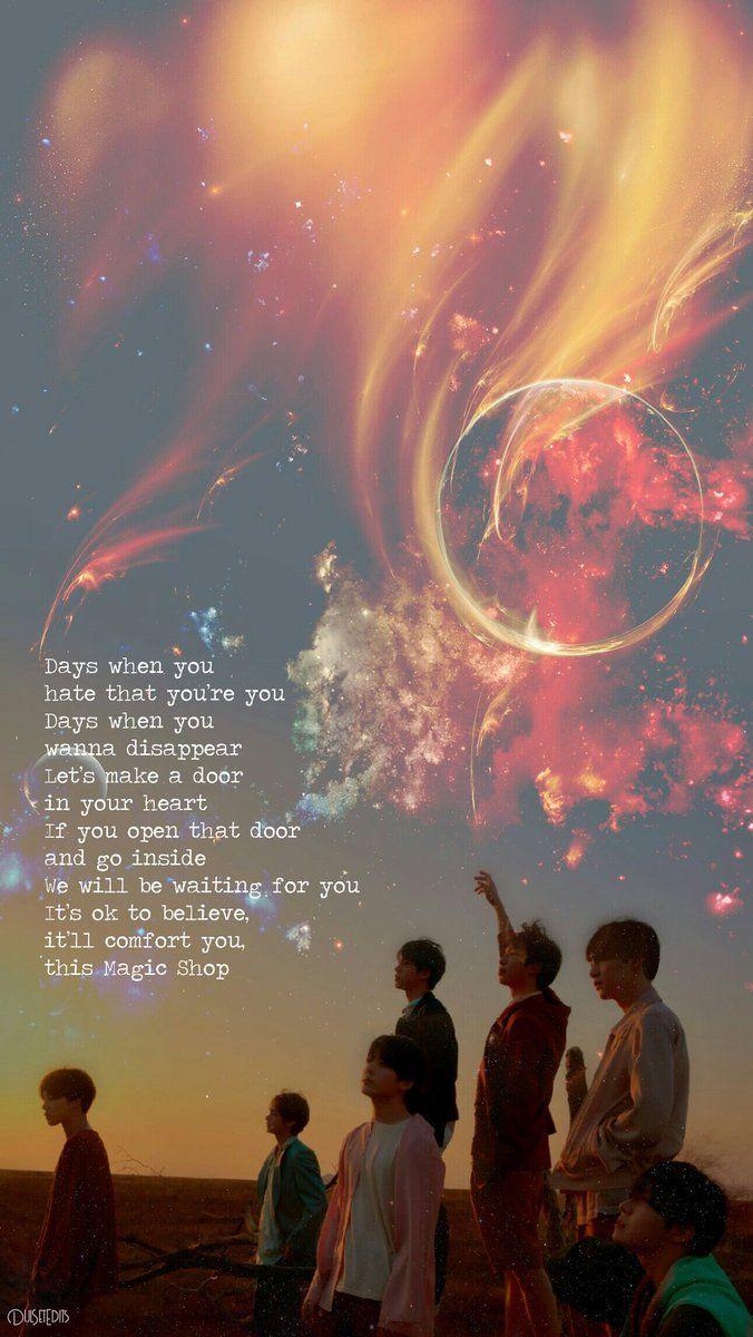 676x1200 BTS Magic Shop Wallpaper