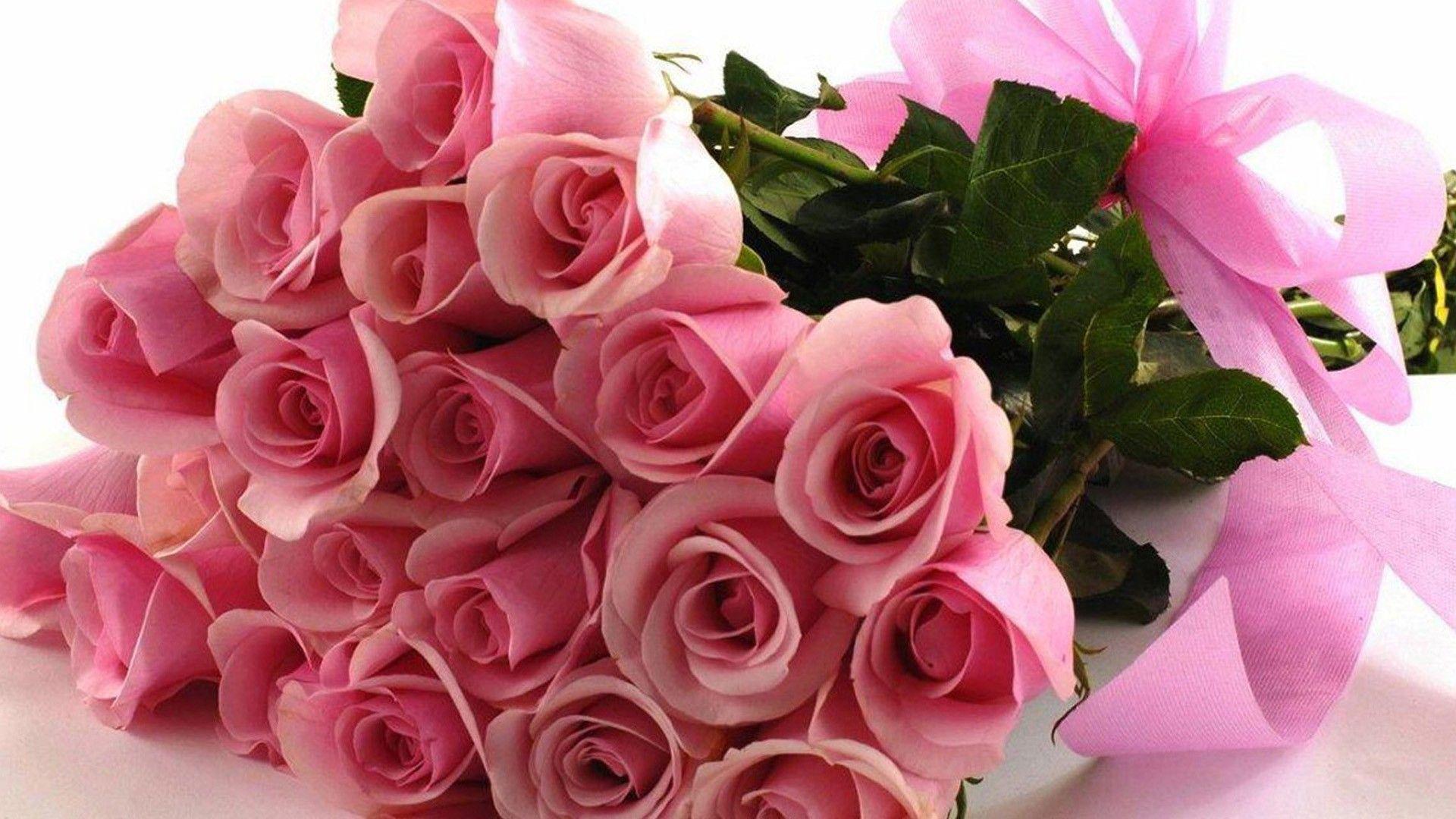 1920x1080 Girls like roses bouquet Wallpaper