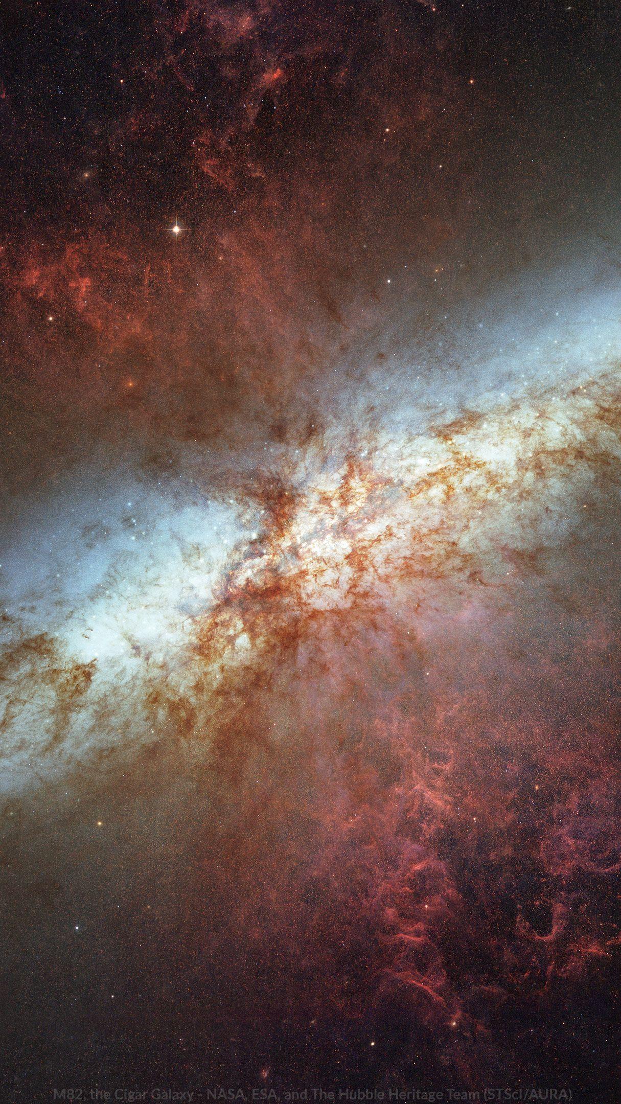 1215x2160 Wallpaper: M the Cigar Galaxy. The Planetary Society