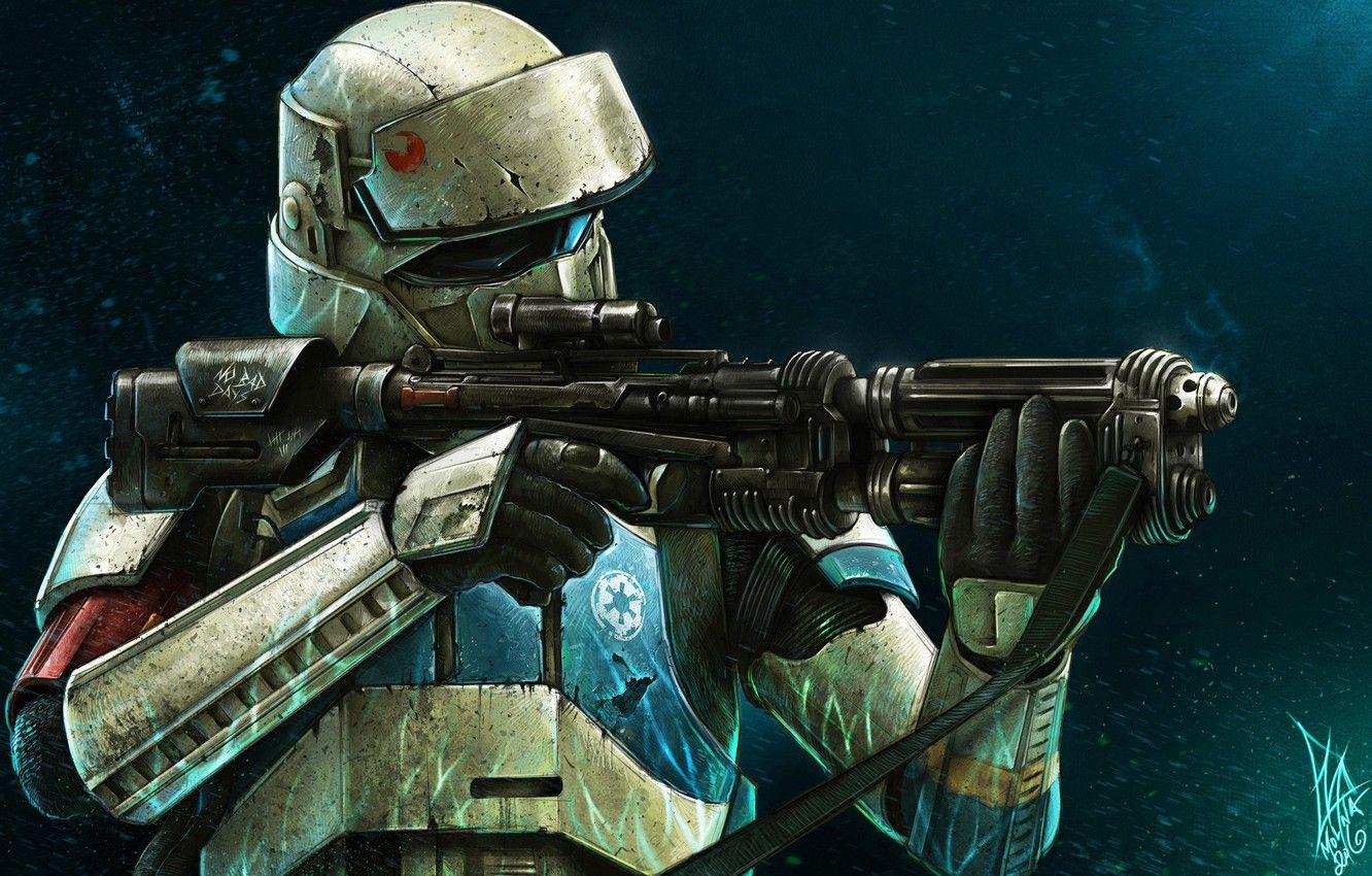 1332x850 Wallpaper Style, Background, Art, Art, Star Wars, Style, Background, Attack, Stormtrooper, Stormtrooper, Imperial Stormtrooper, by Shane Molina, Shane Molina, Shore Trooper image for desktop, section фантастика