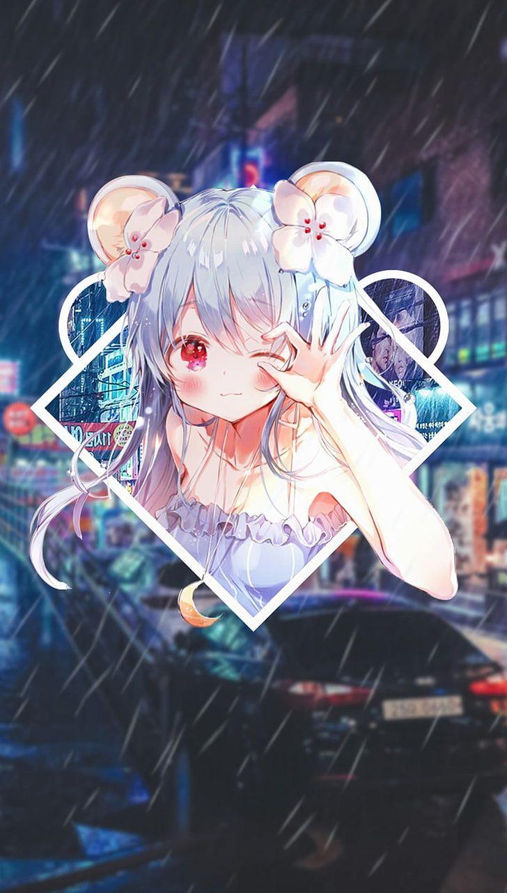 728x1282 Anime, Anime Girls, Picture In Picture, Road, South Girl Korea