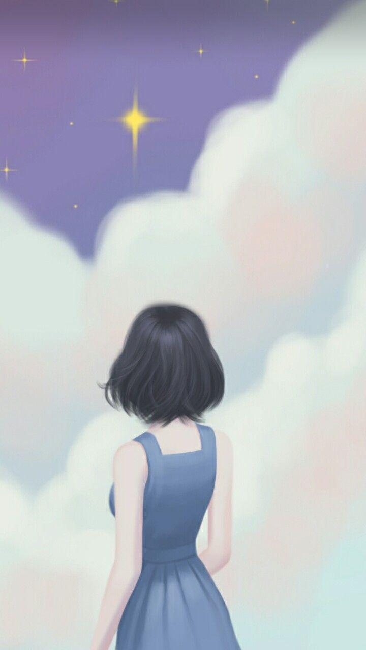 720x1280 Korean Aesthetic Anime Girl Wallpaper