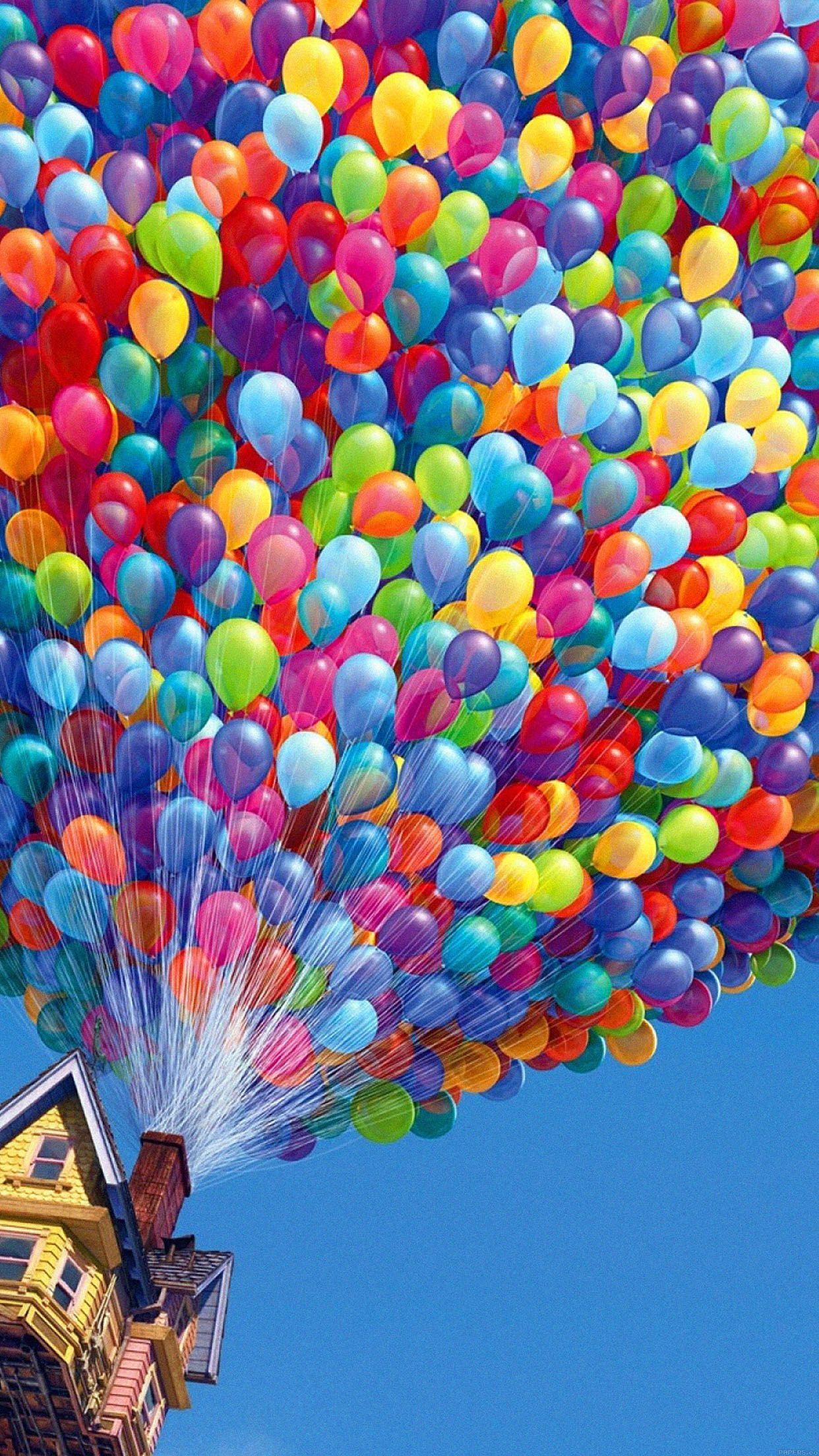 1242x2208 ↑↑TAP AND GET THE FREE APP! Sky House Multicolour Air Baloons HD