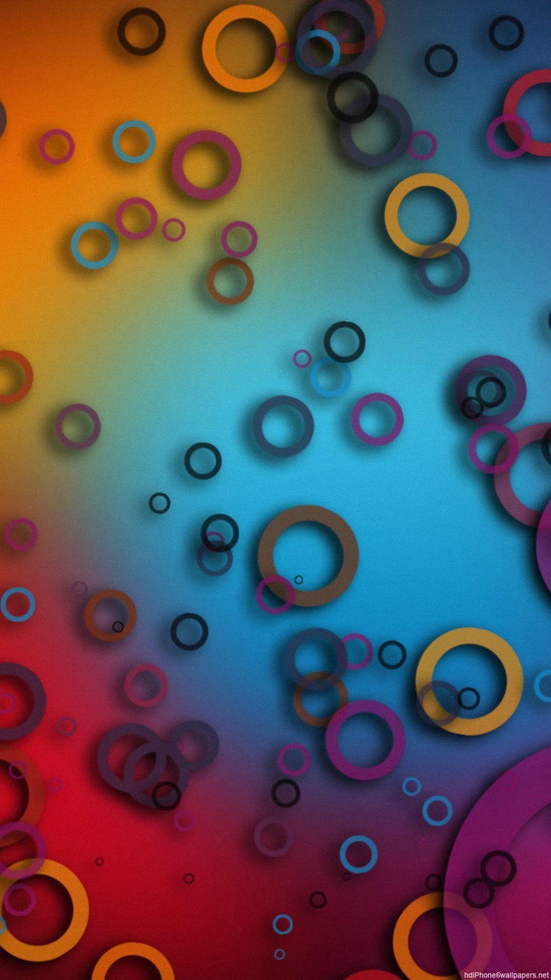 1080x1920 colorful circle iPhone 6 wallpaper HD and 1080P 6 Plus Wallpaper