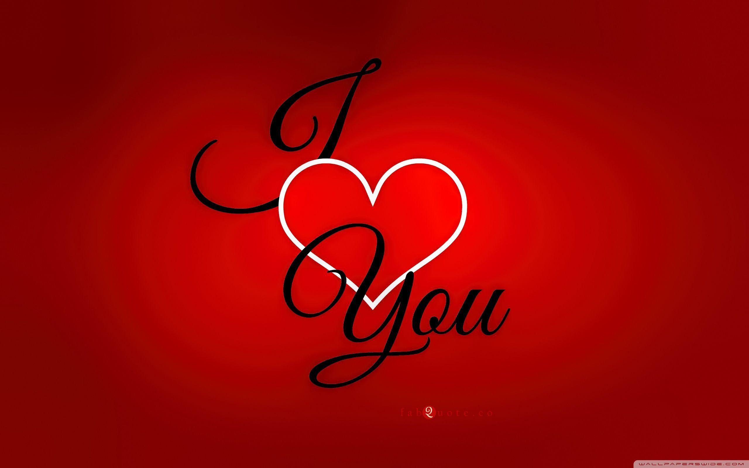 2560x1600 Valentines Day I love you Card Ultra HD Desktop Background Wallpaper for 4K UHD TV : Tablet