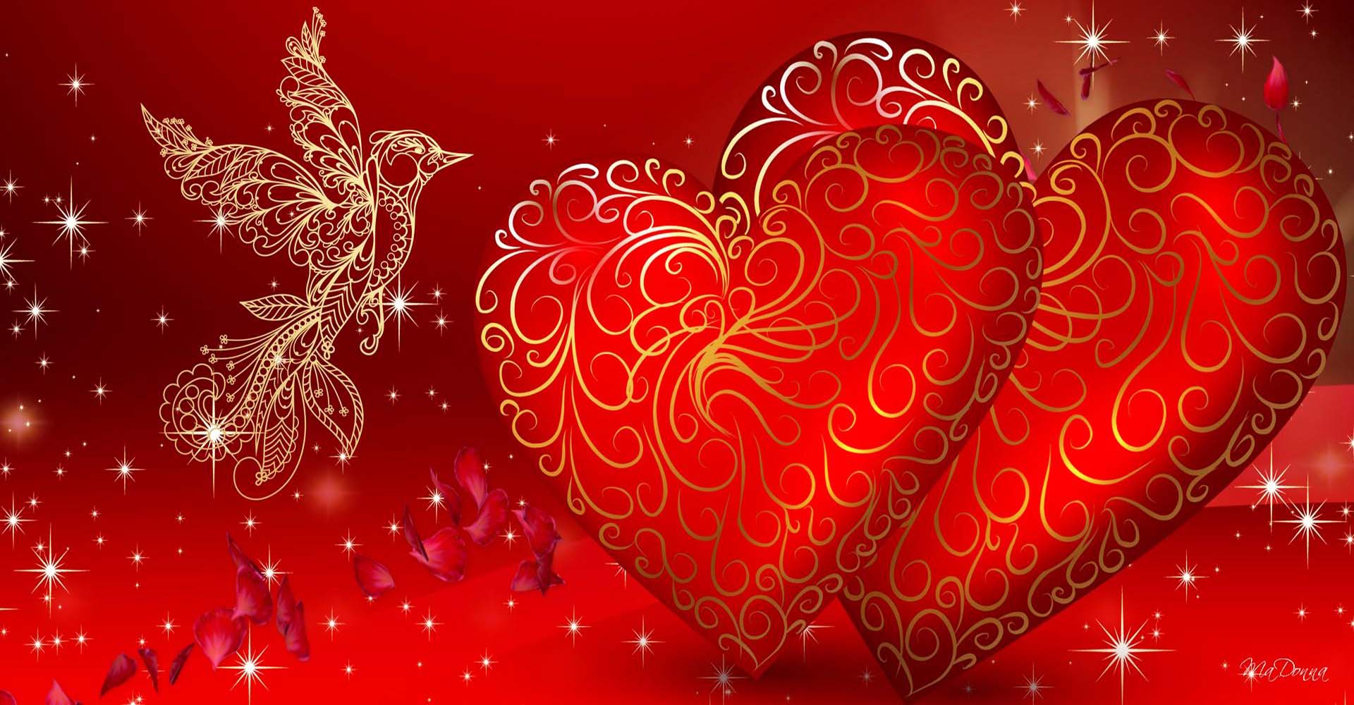 1920x1000 Stunning 11 Valentine's Day Love Hearts Wallpaper HD