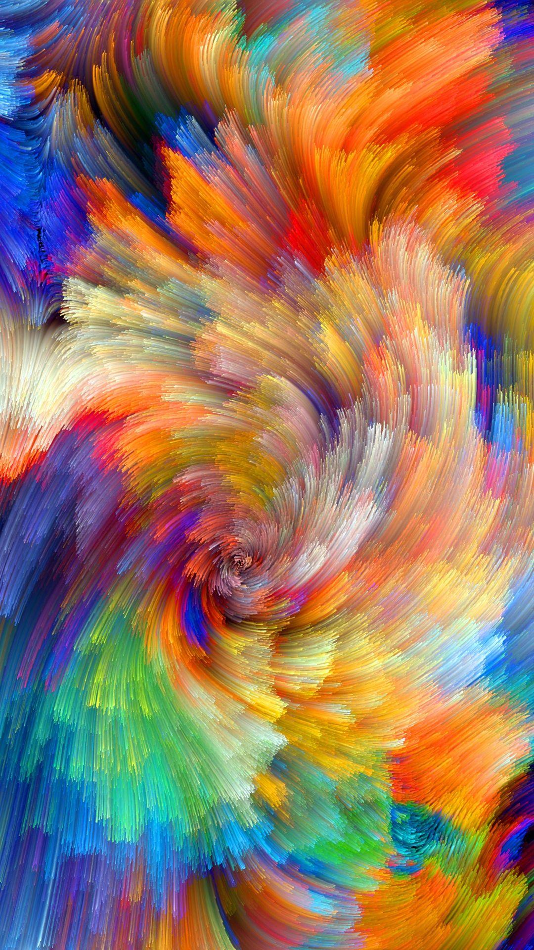 1080x1920 Rainbow pattern, colorful lines, abstract picture 1080x1920 iPhone