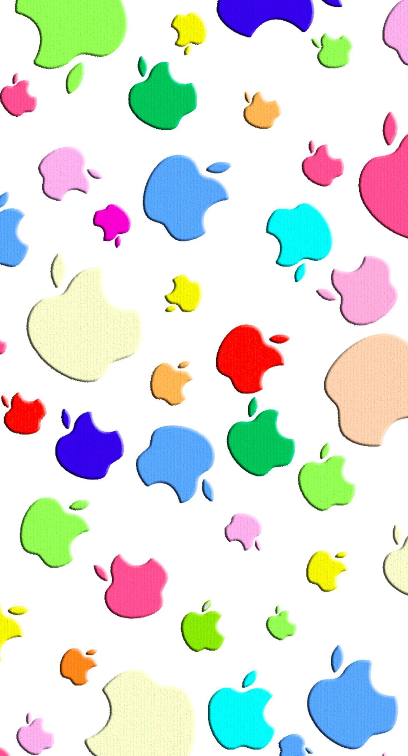1398x2592 Apple logo colorful women for. wallpaper.sc iPhone7Plus