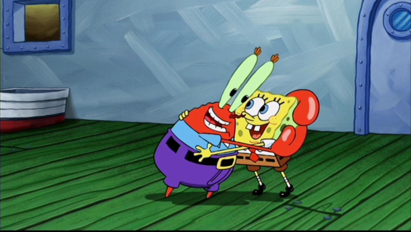 1360x768 SpongeBob Mr. Krabs Relationship