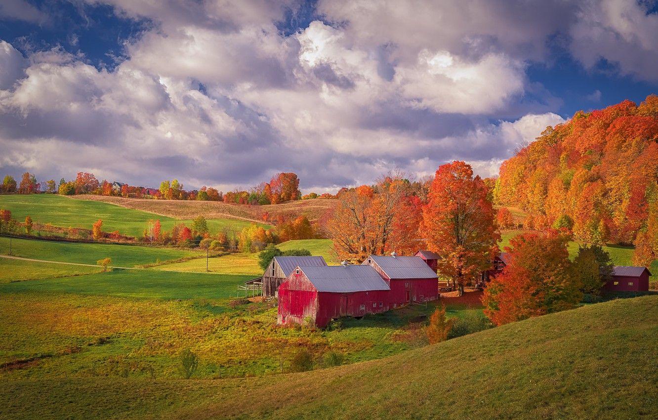 Autumn Red Barn Wallpapers - Top Free Autumn Red Barn Backgrounds ...
