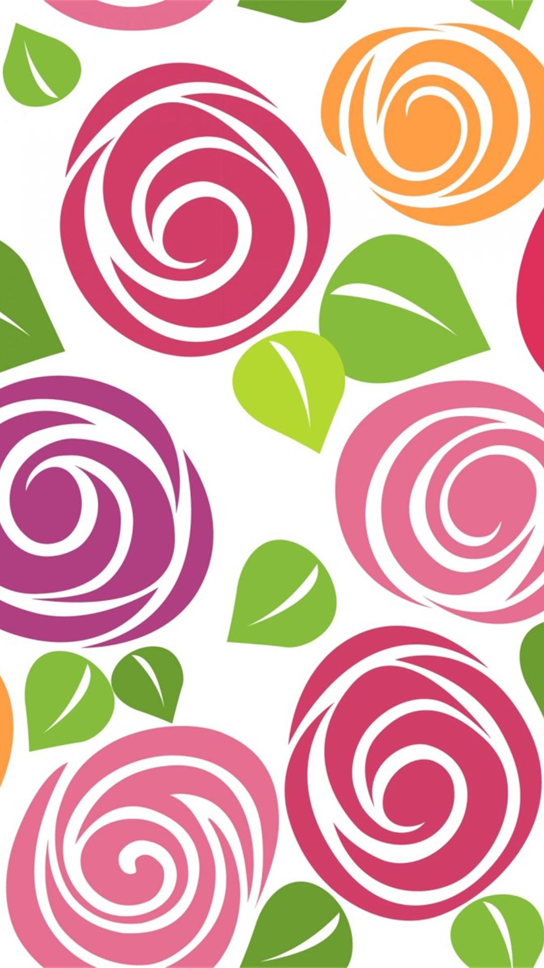 1080x1920 Roses Picture Colors Patterns iPhone 6 Plus Wallpaper HD