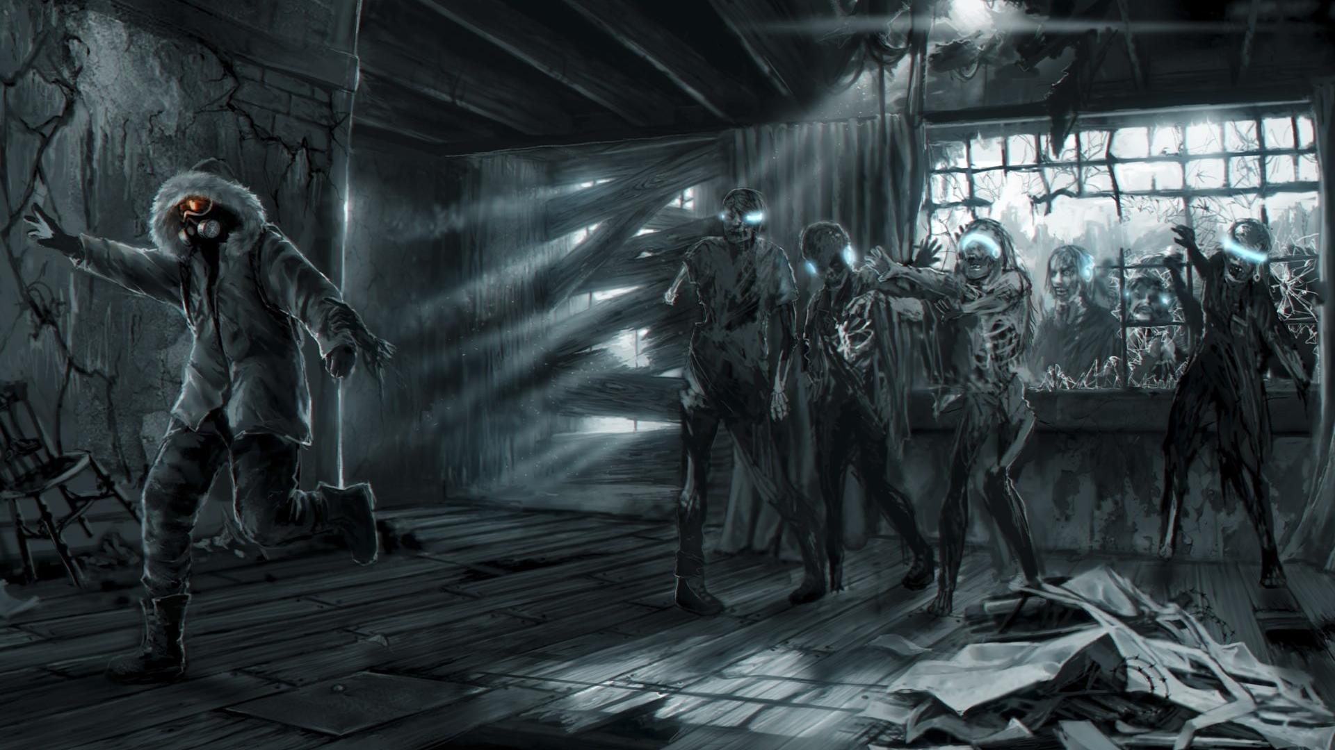 1920x1080 Romantically apocalyptic vitaly s alexius wooden planks wallpaper