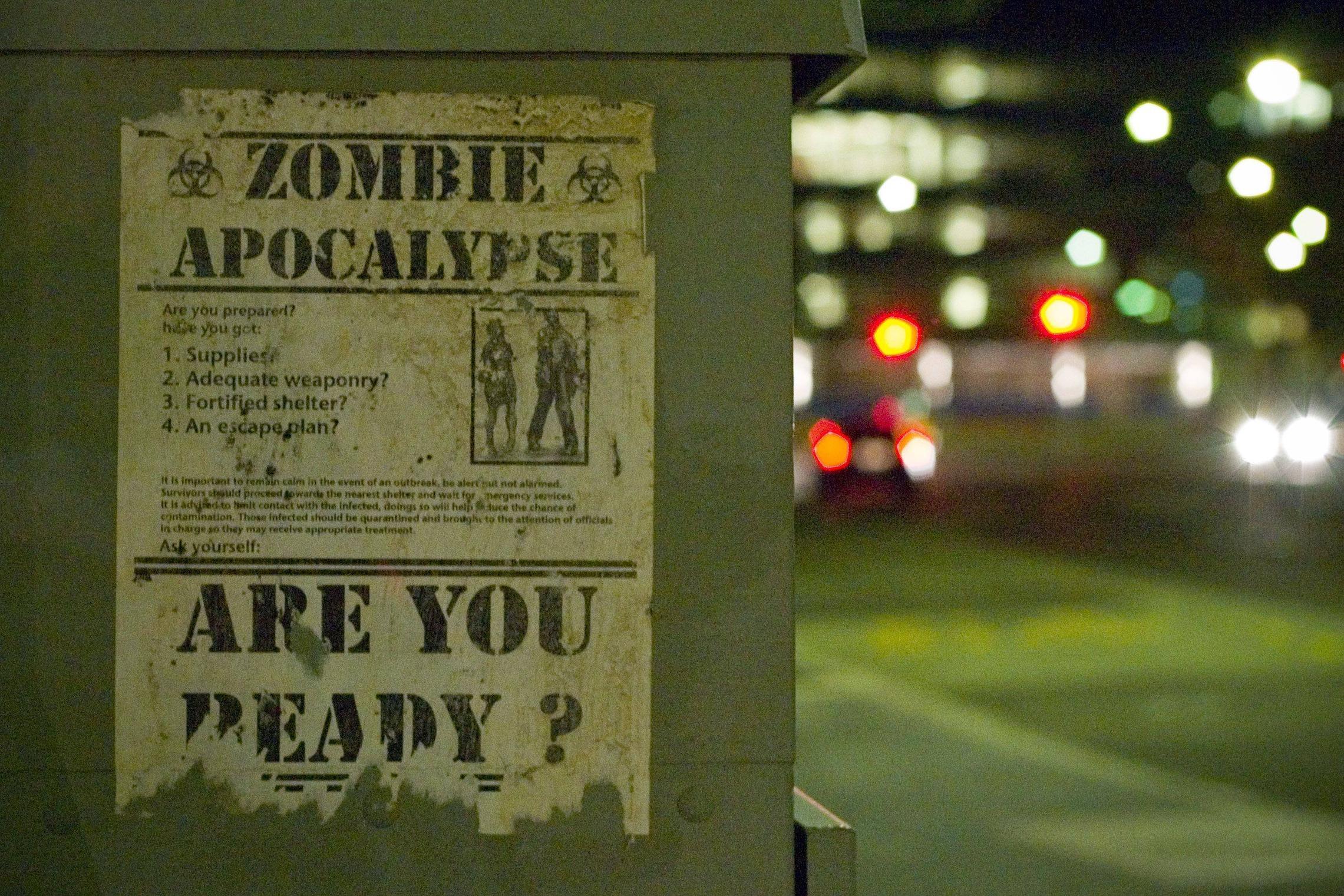 2281x1521 Zombie Apocalypse Wallpaper [Might be a repost]
