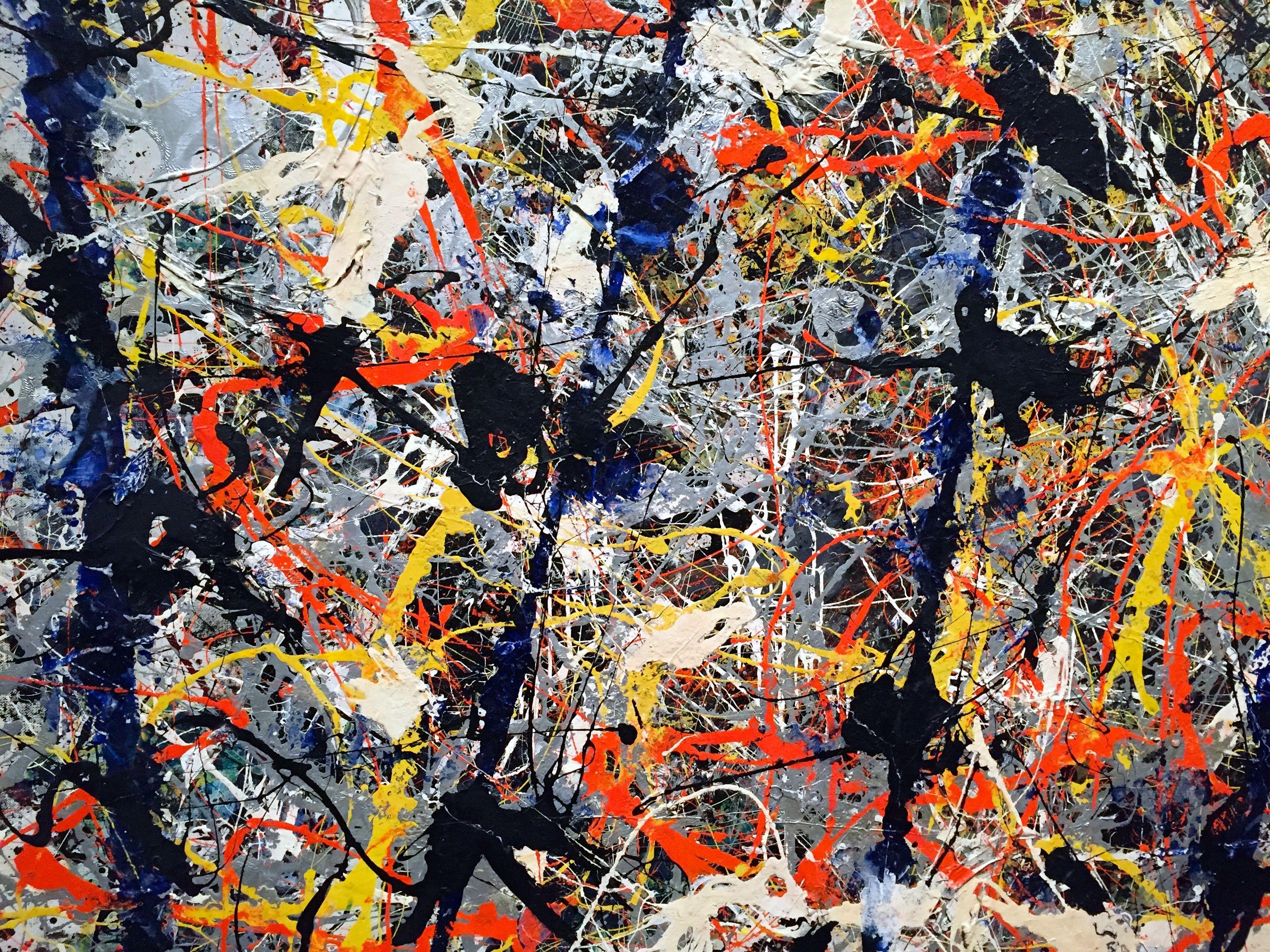 3264x2448 Jackson Pollock Famous Paintings Blue Poles Wallpaper with Wallpaper High Resolution 3264x2448 px 4.96 MB. Subject of art, Jackson pollock, Painting