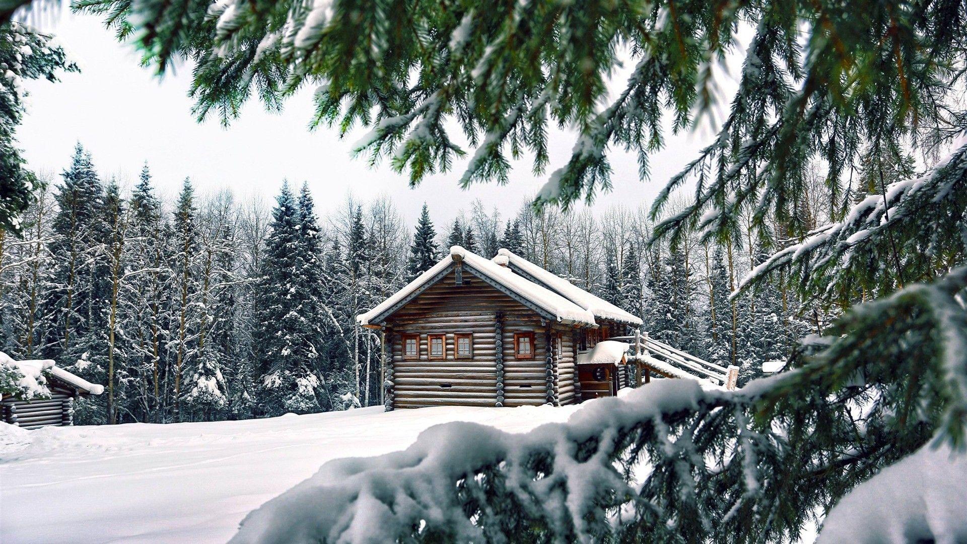 Winter Cabin Wallpaper (71+ pictures)