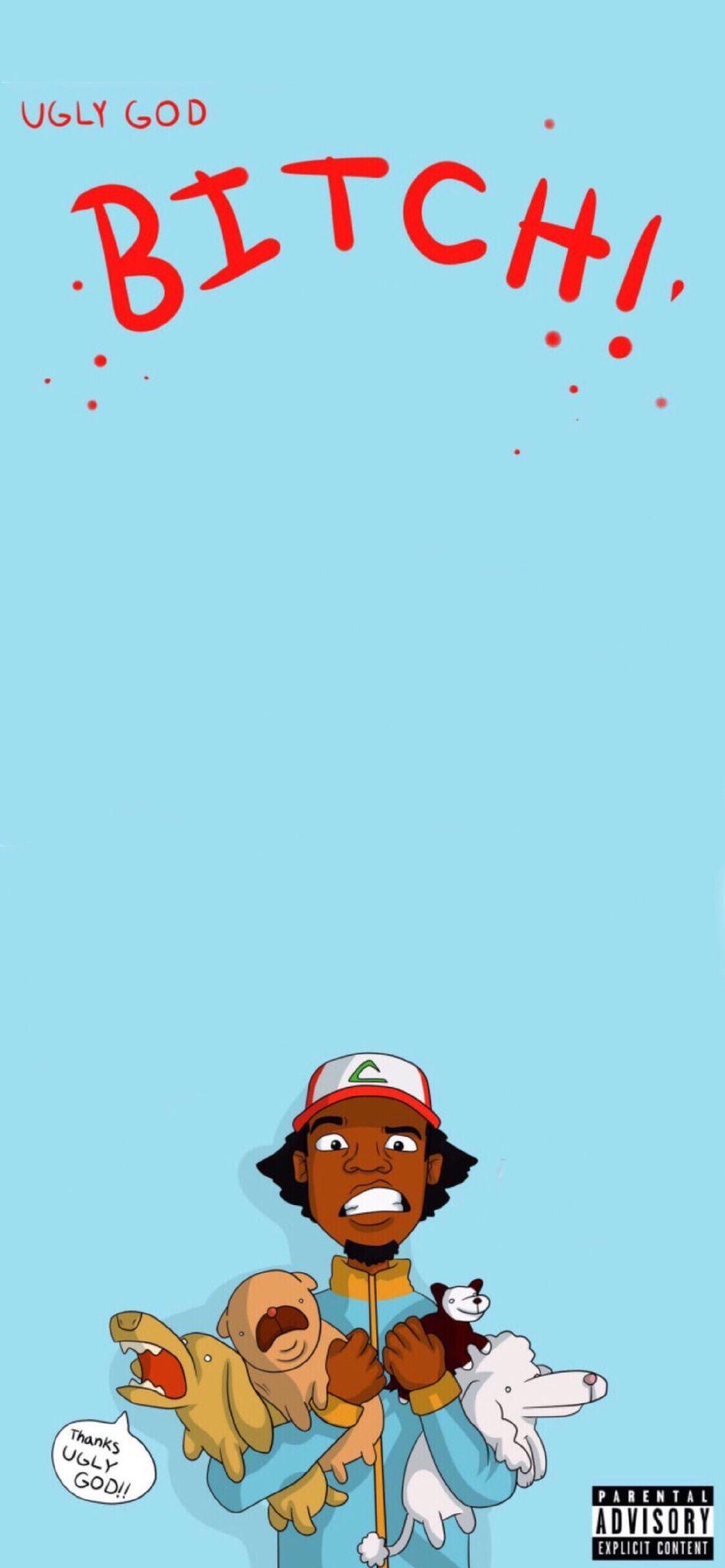 947x2048 Rap Album iPhone X Wallpaper God Bitch HD Wallpaper