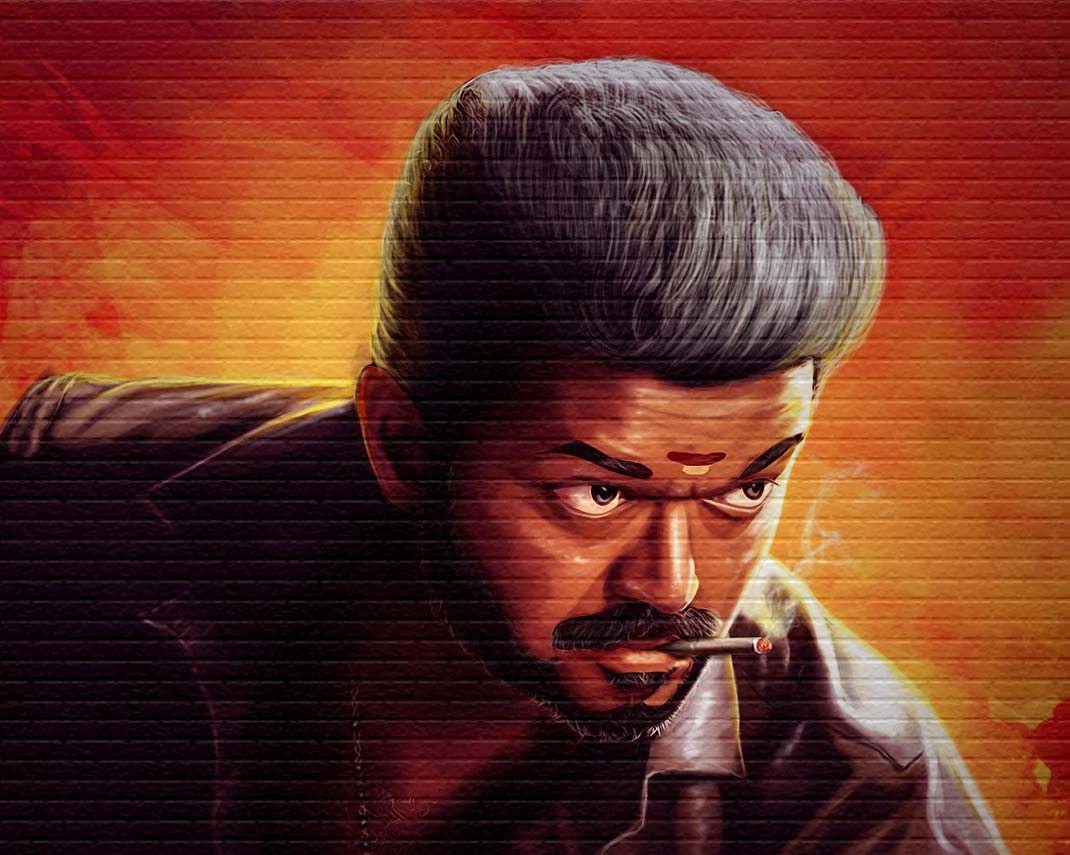 1070x855 Painting bigil vijay HD image