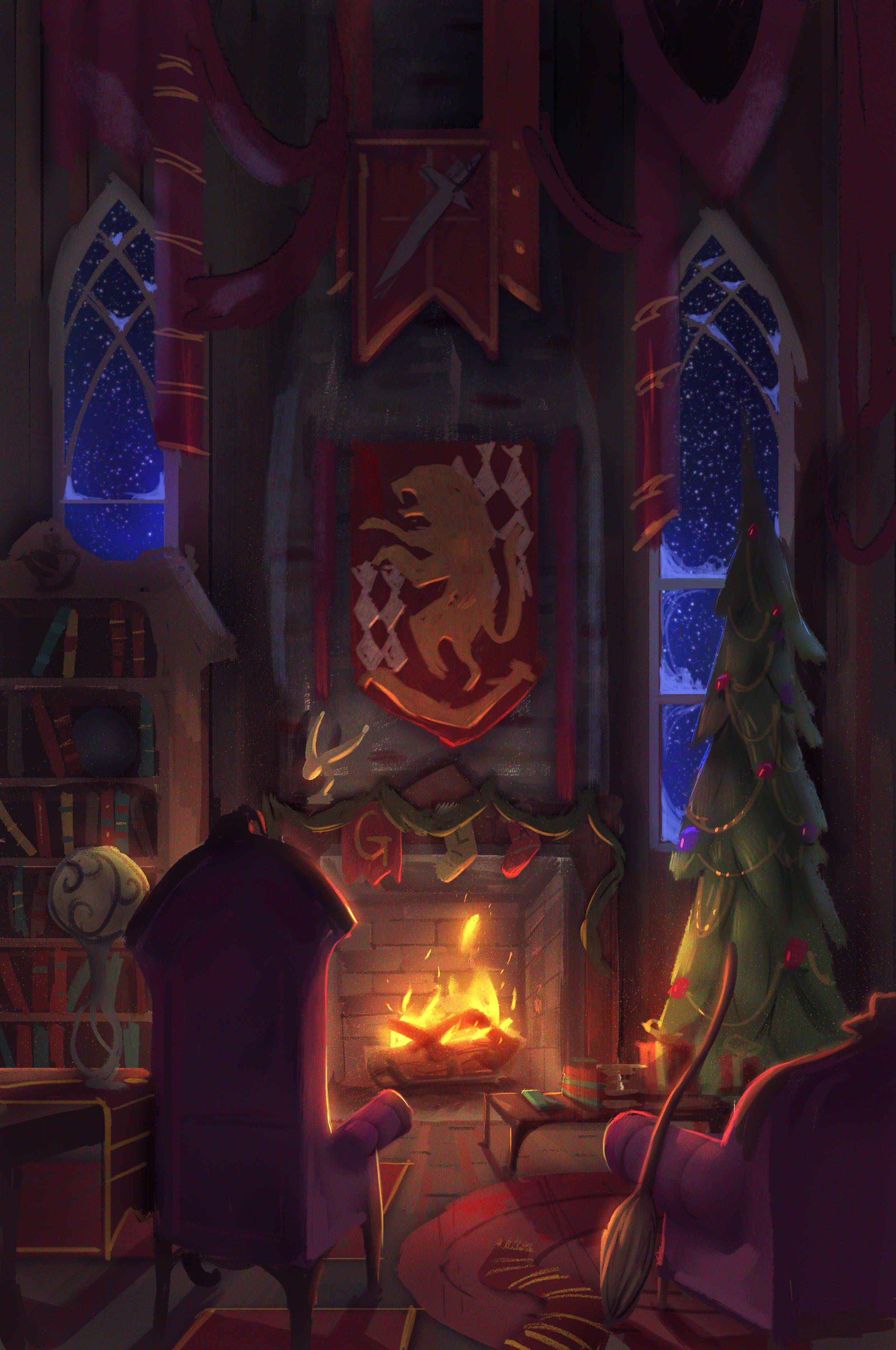 2500x3762 Gryffindor Common Room Wallpaper