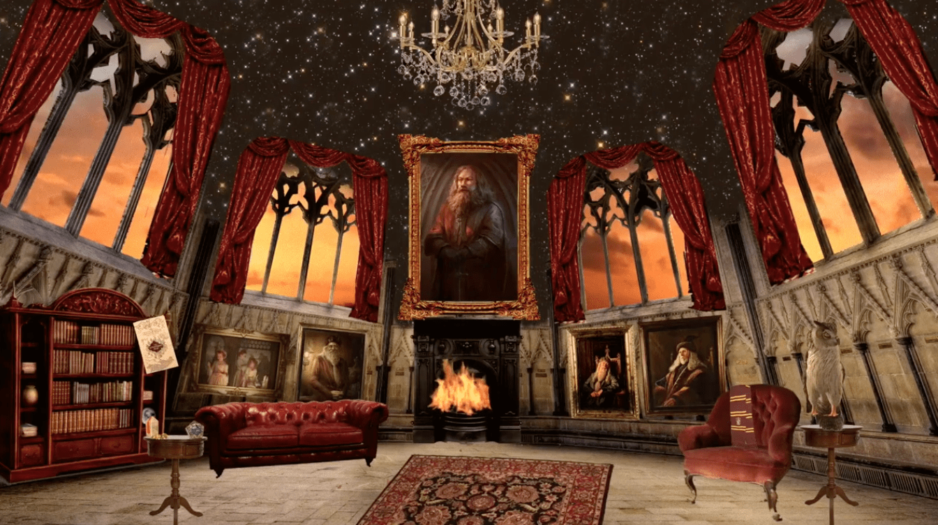 1344x752 Gryffindor common room. Gryffindor common room, Harry potter room, Gryffindor aesthetic