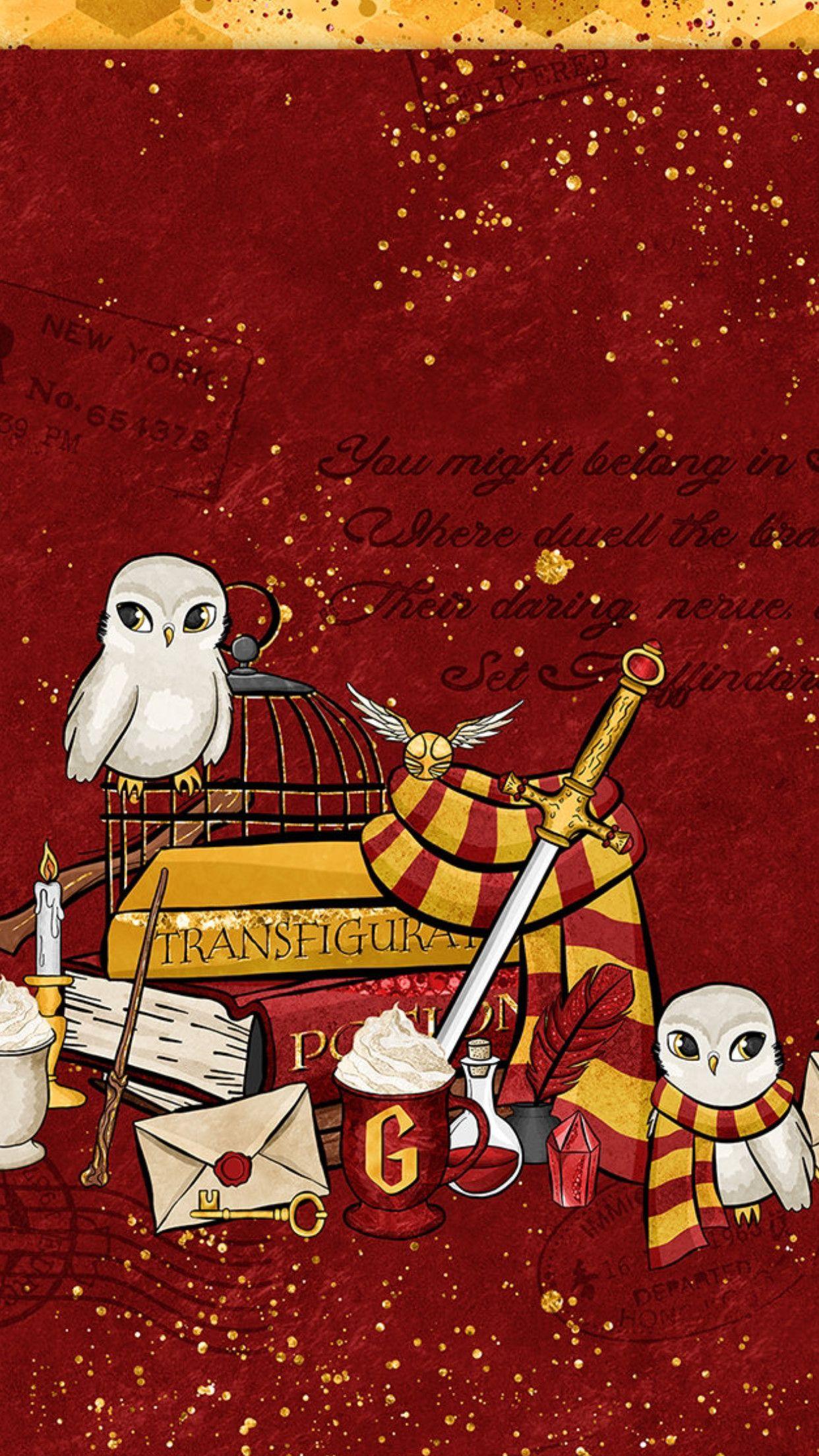 1242x2208 Gryffindor Desktop Wallpaper