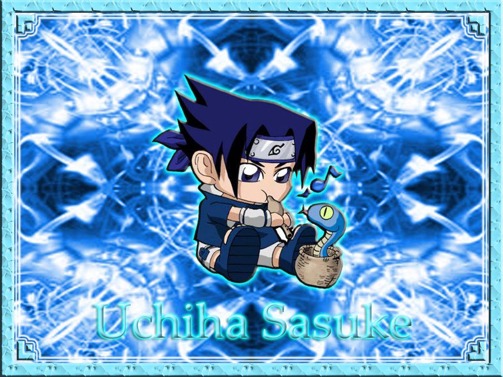 1024x768 Naruto Wallpaper: Cute Sasuke