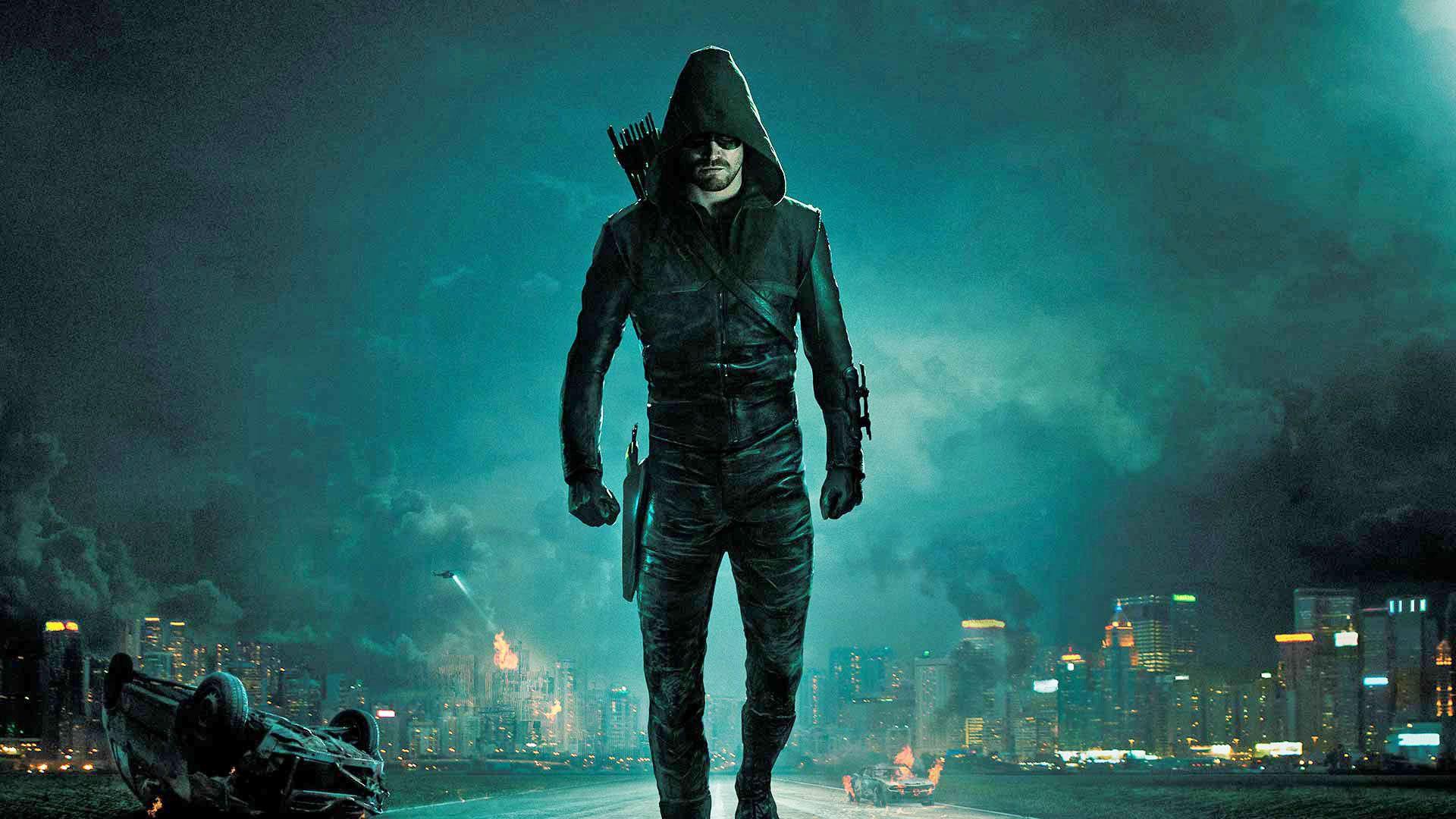 1920x1080 Green Arrow Flash CW Wallpaper