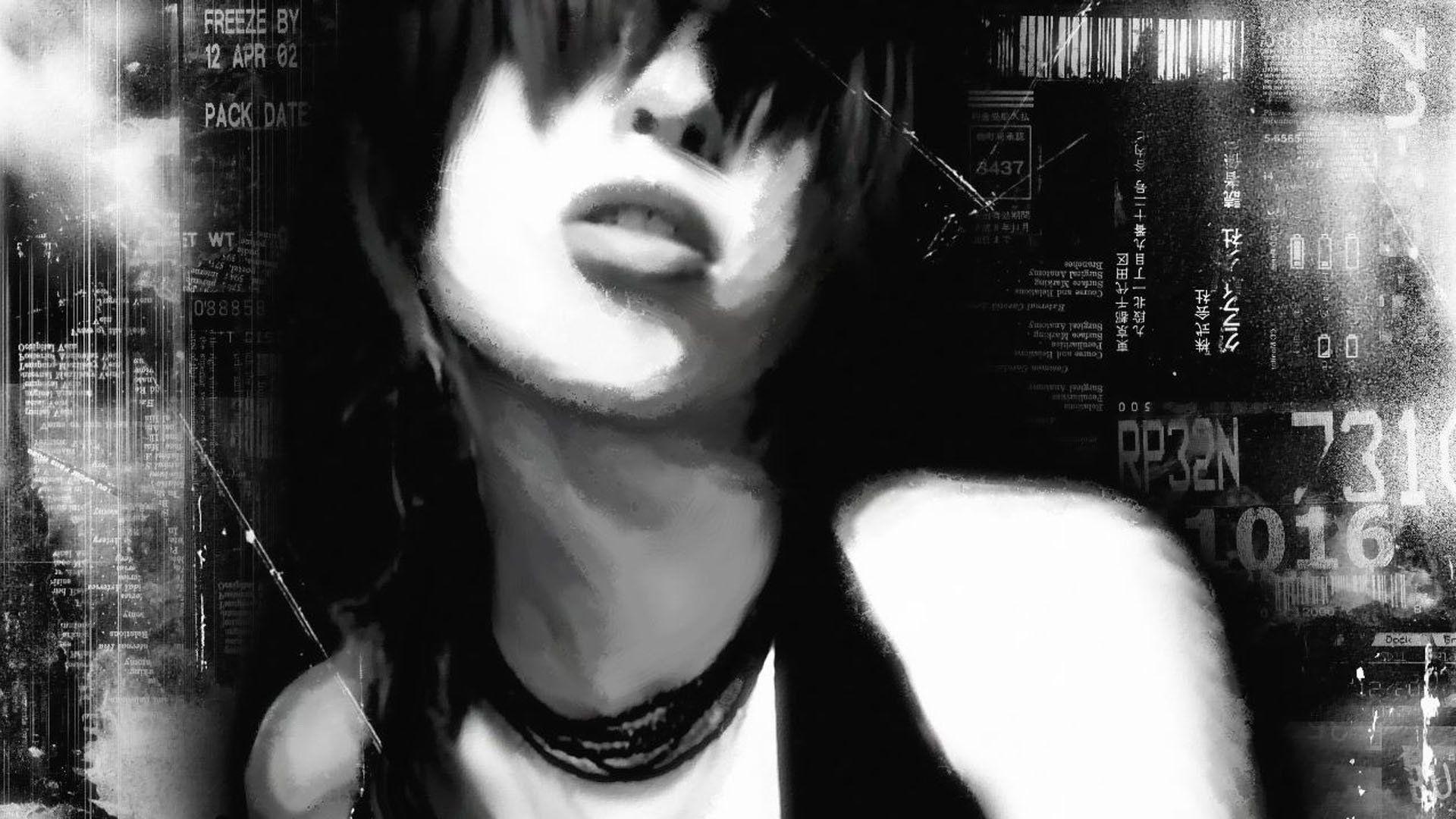 1920x1080 Punk Rock Anime Girl iPhone Wallpaper