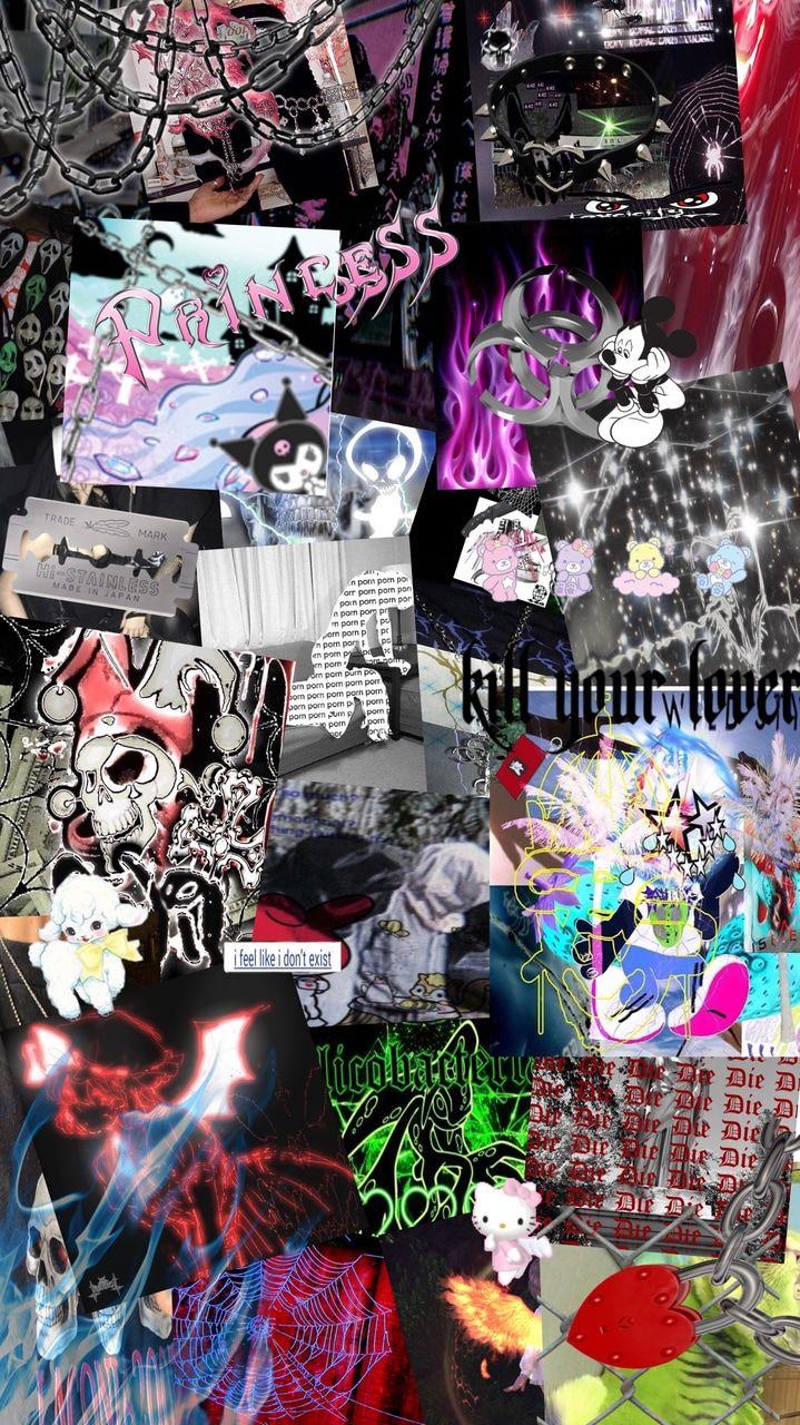 719x1280 colorful, emo, punk and wallpaper