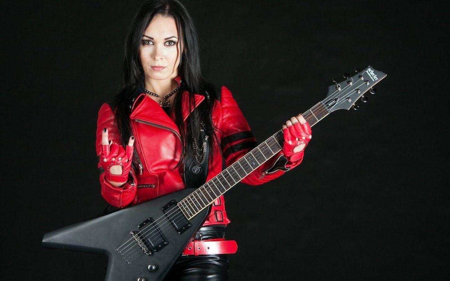 1440x900 CRYSTAL VIPER power metal heavy 1cviper girl guitar wallpaperx900