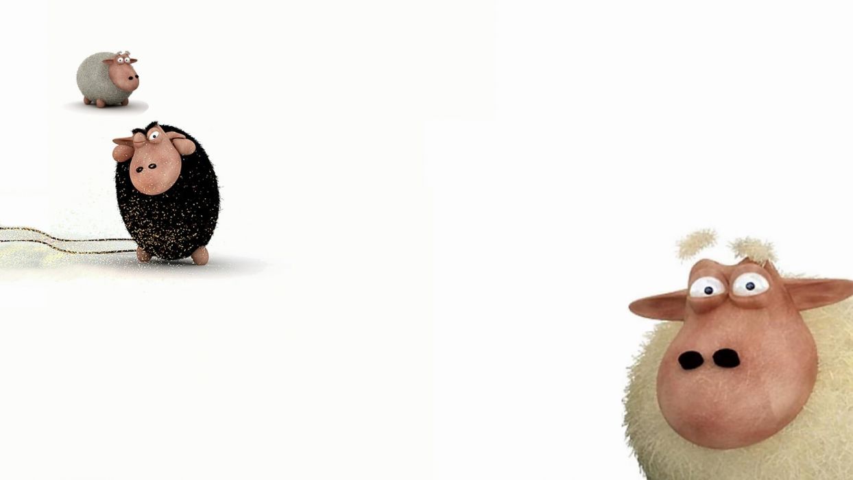 1244x700 OwdLarrd Funny Sheep Cartoon Sheep wallpaperx1080