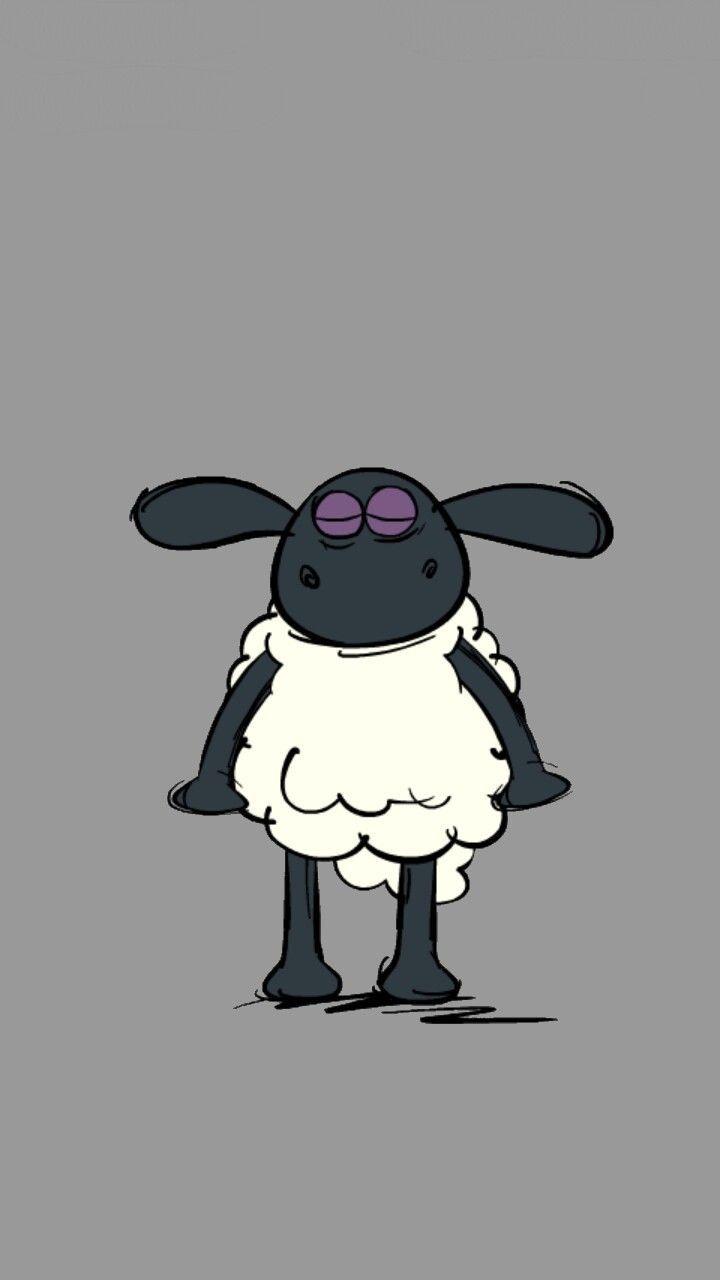720x1280 Timmy the sheep 2 •blue•. Sheep cartoon, Sheep illustration, Sheep art