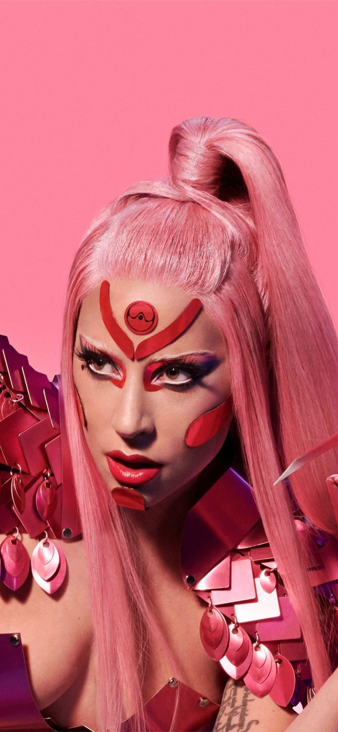 1125x2436 lady gaga chromatica iPhone 11 Wallpaper Free Download
