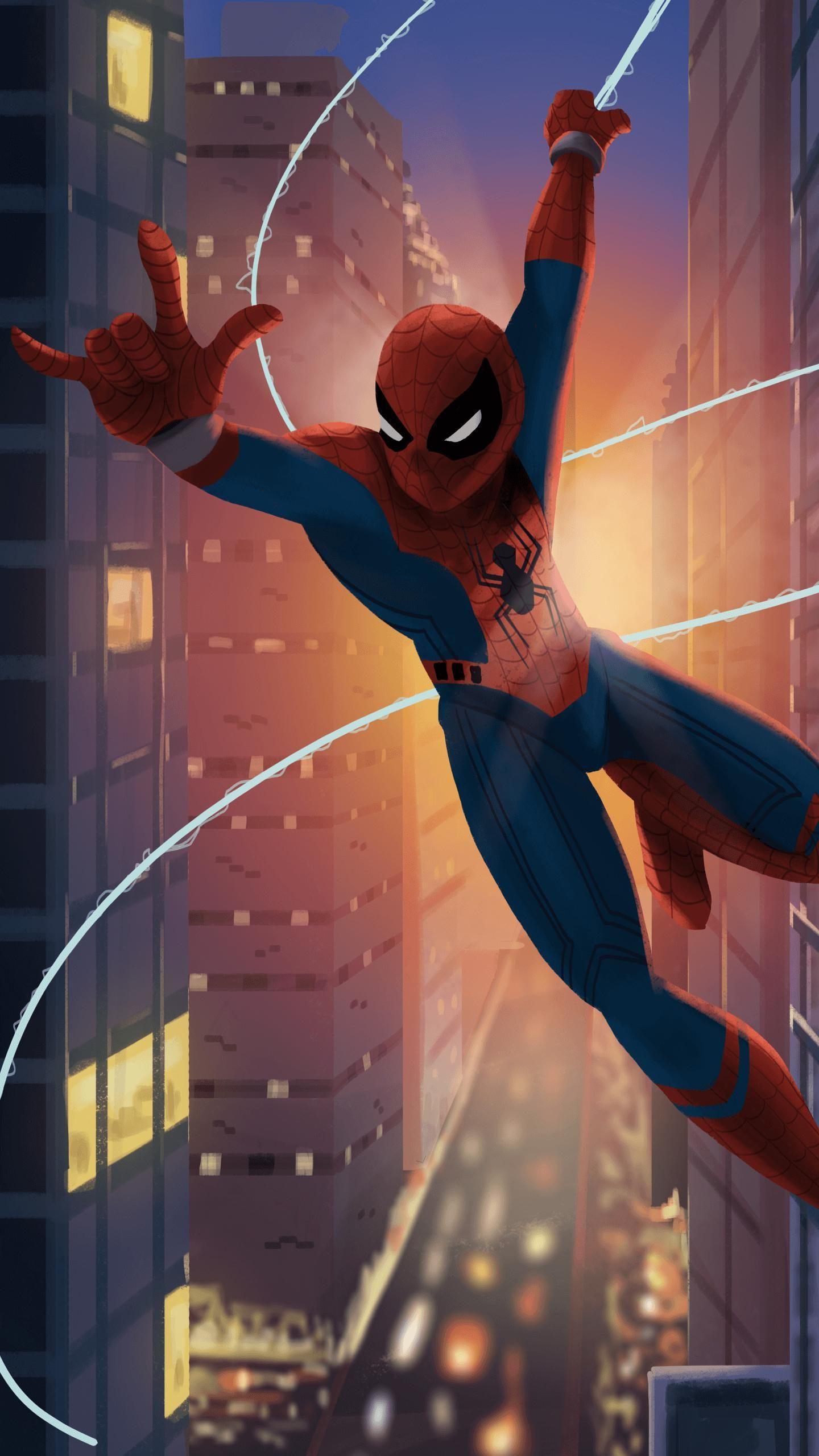 1440x2560 Spiderman Action iPhone Wallpaper. Dibujos Dibujos, Hombre araña