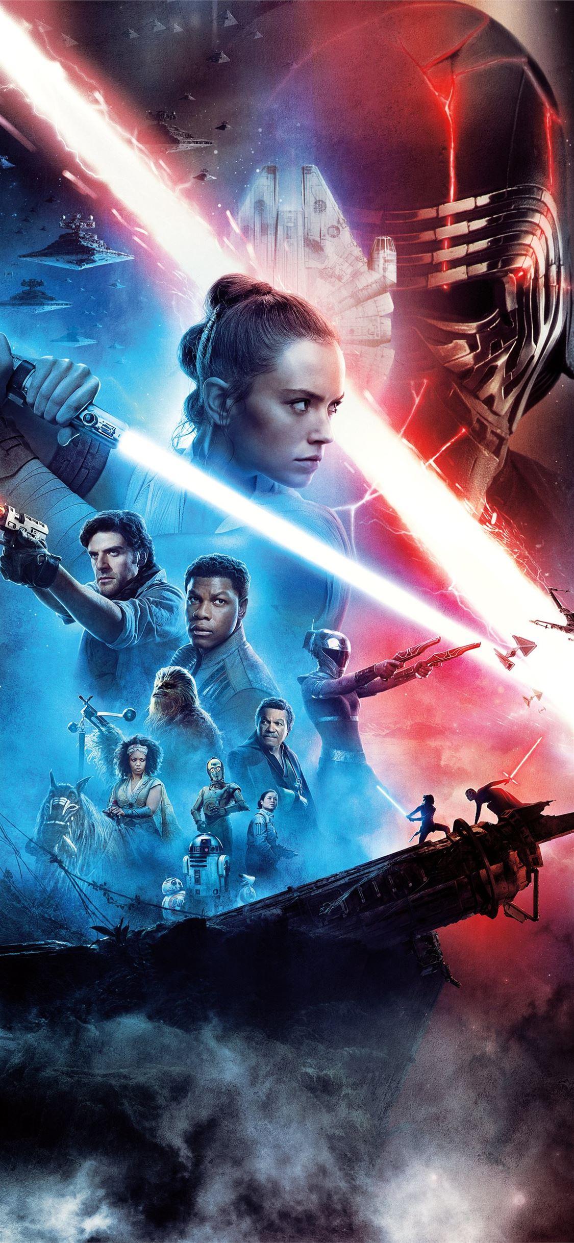1125x2436 star wars the rise of skywalker 8k iPhone X Wallpaper Free Download